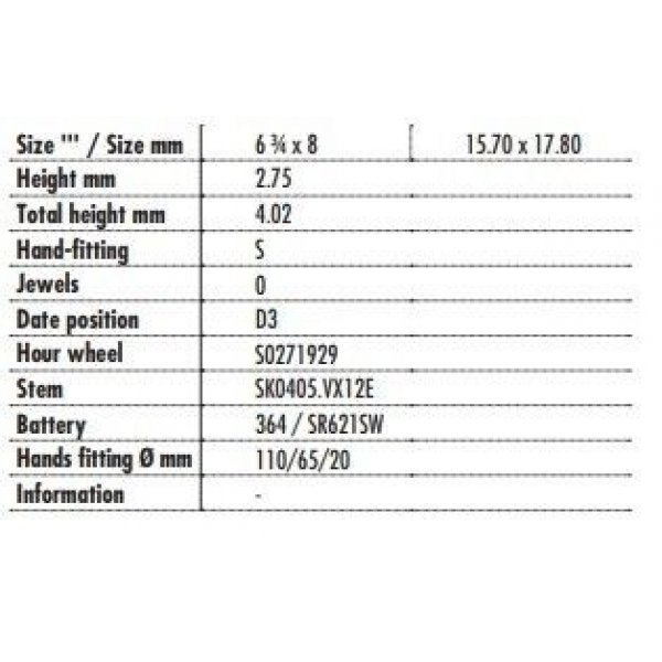 Movimento da Polso Shiojiri VX82
