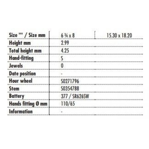 Movimento da Polso Shiojiri Y120