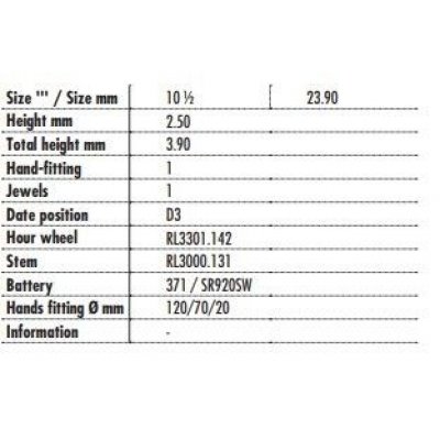 Movimento da Polso Ronda 705