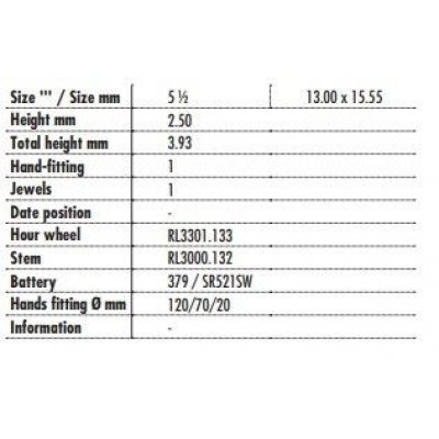 Movimento da Polso Ronda 753