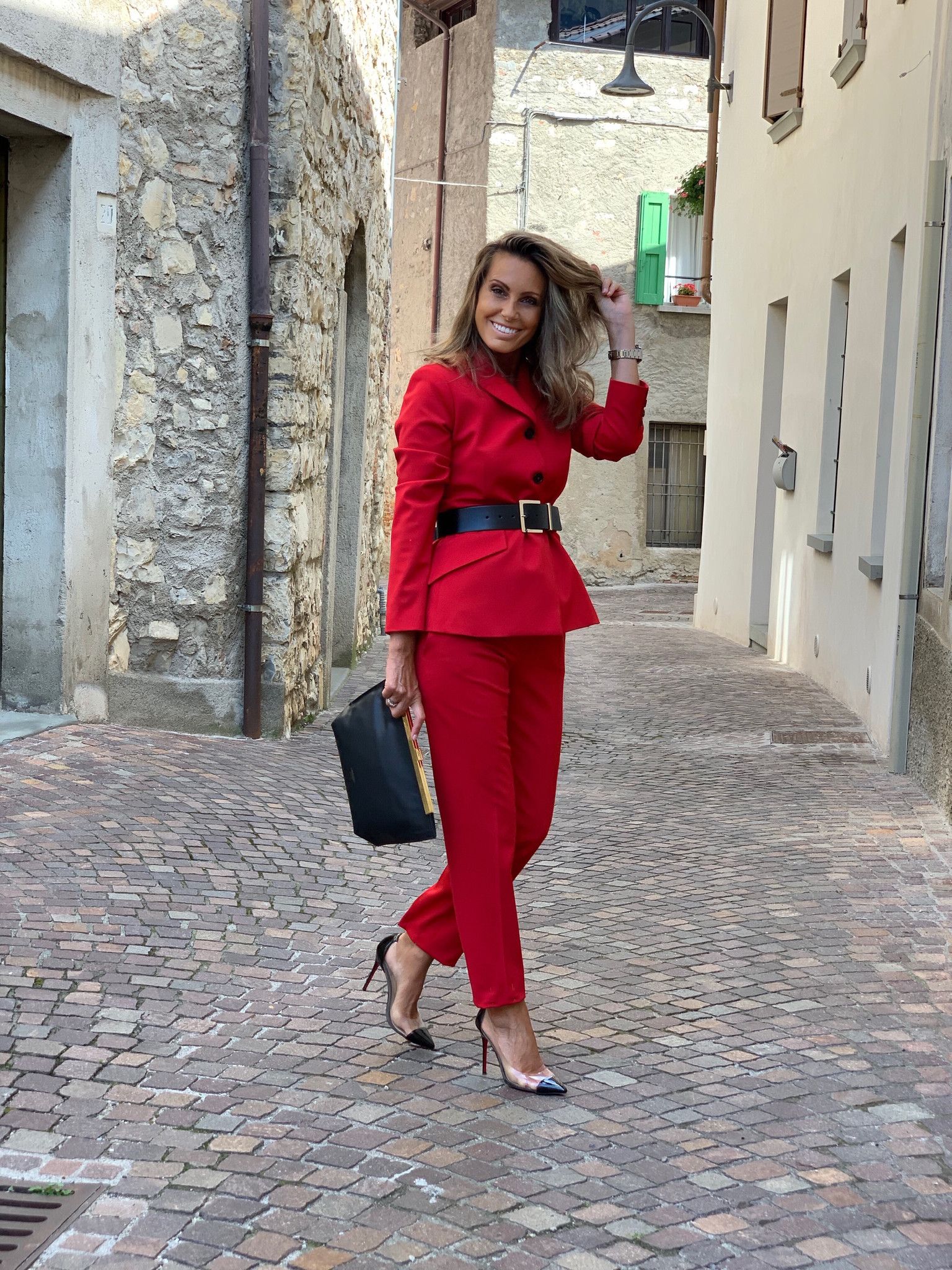 Tailleur rosso MARTINELLY