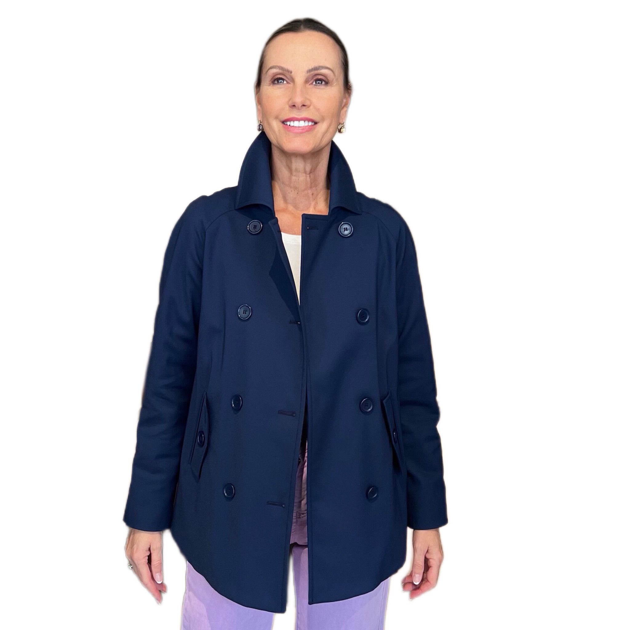 Giacca caban blu navy CHIARULLI