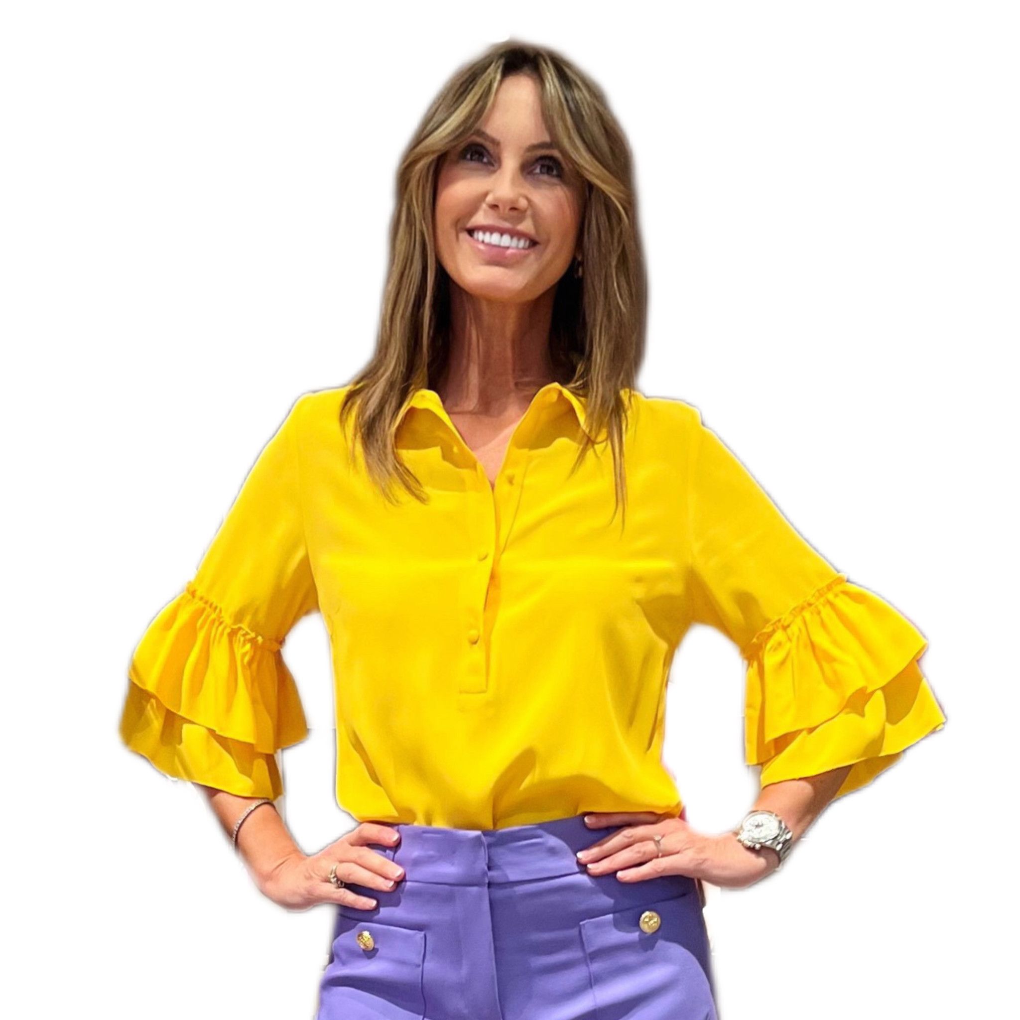 Camicia Rebecca Giallo NG71