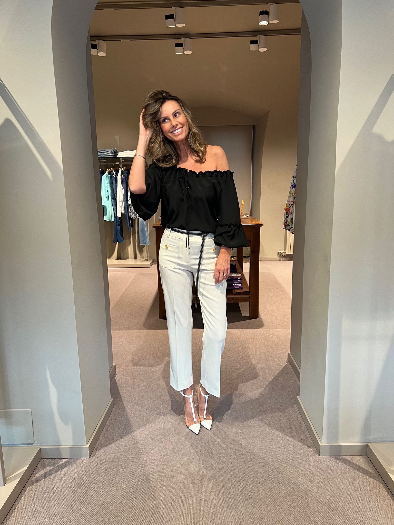 Pantalone Serena Bianco NG71