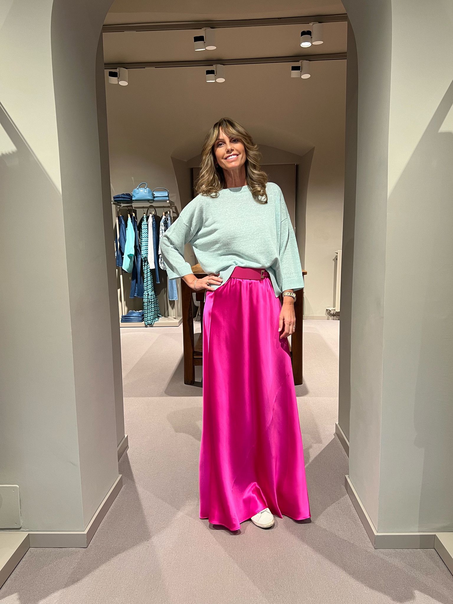 Gonna Marta Fucsia NG71