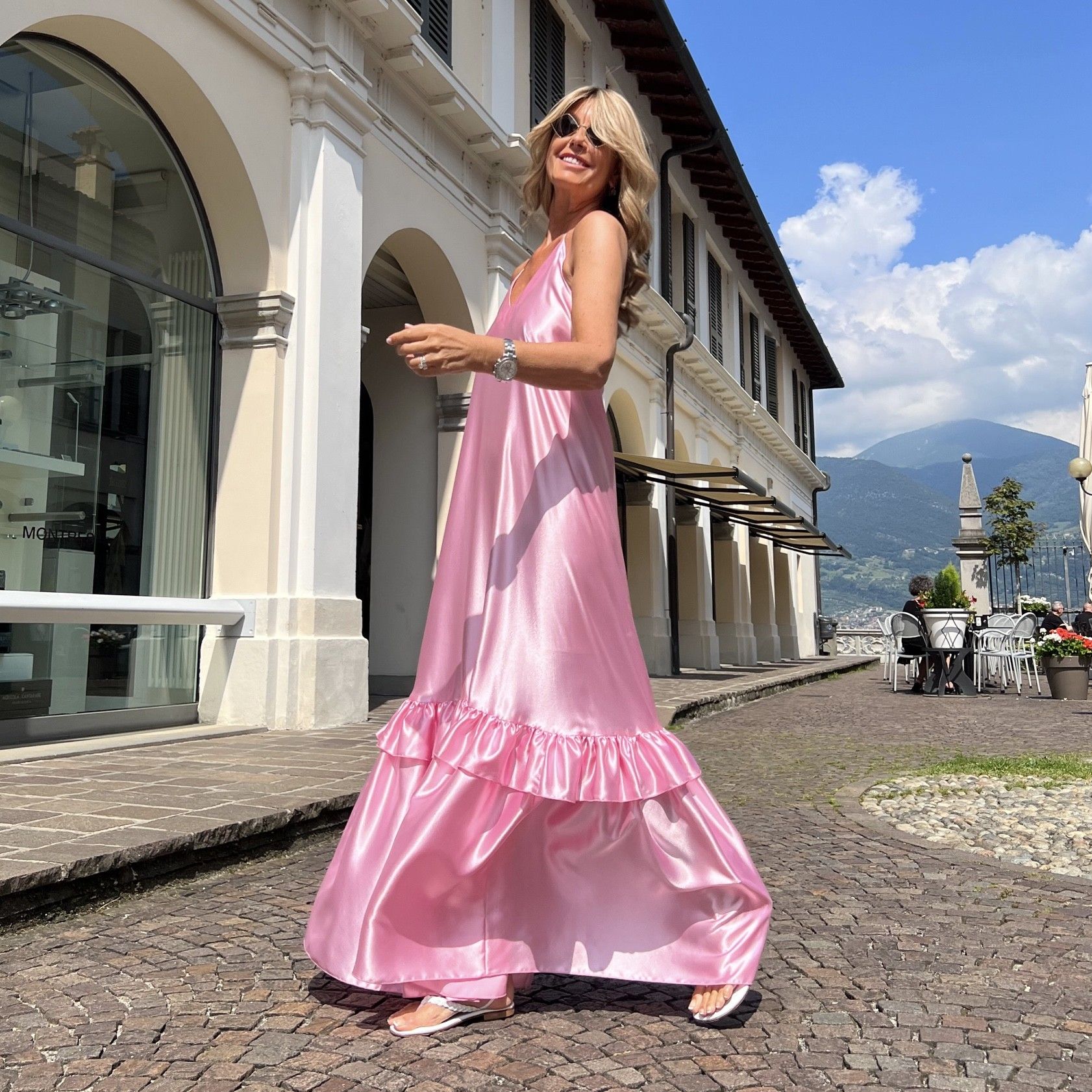 Abito Priscilla Rosa NG71
