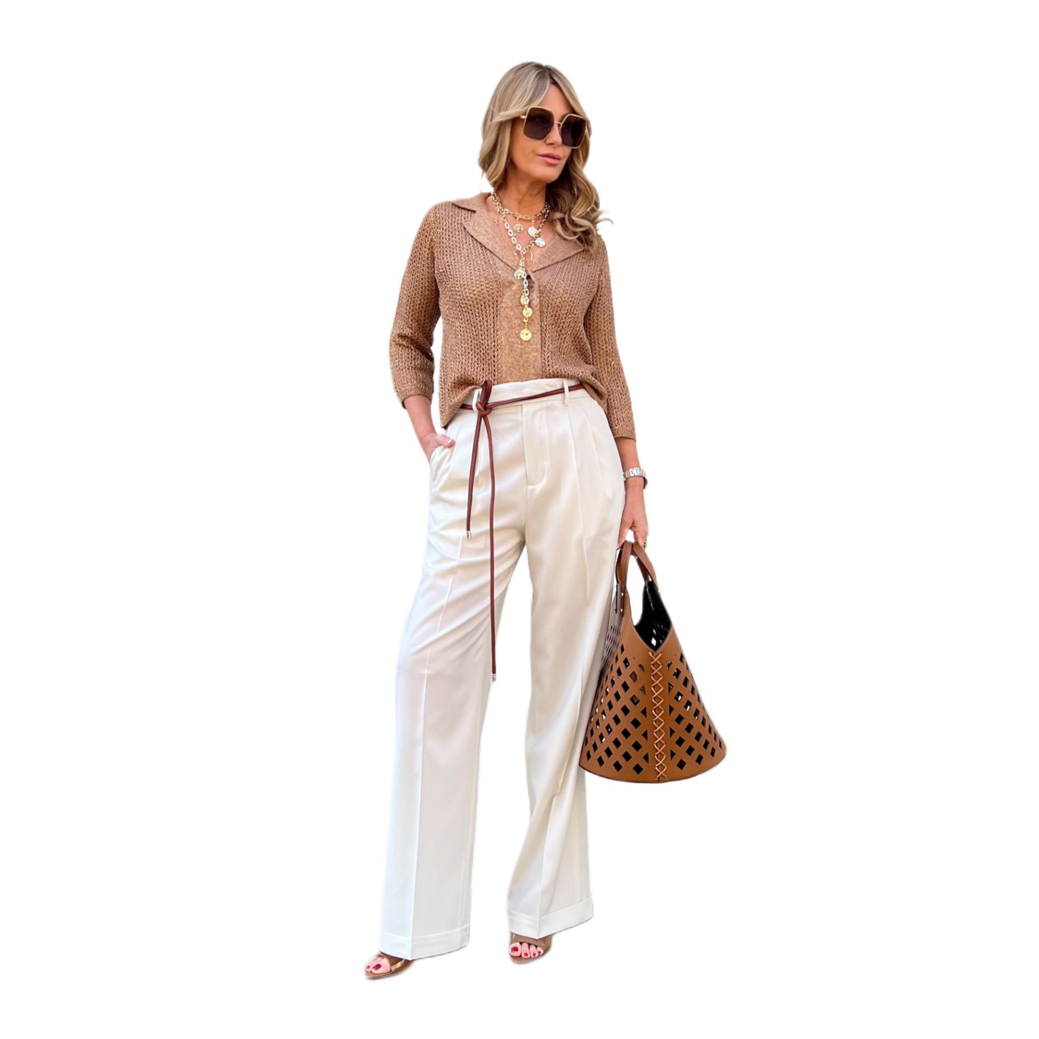 Pantalone WhiteW Panna BRIGLIA