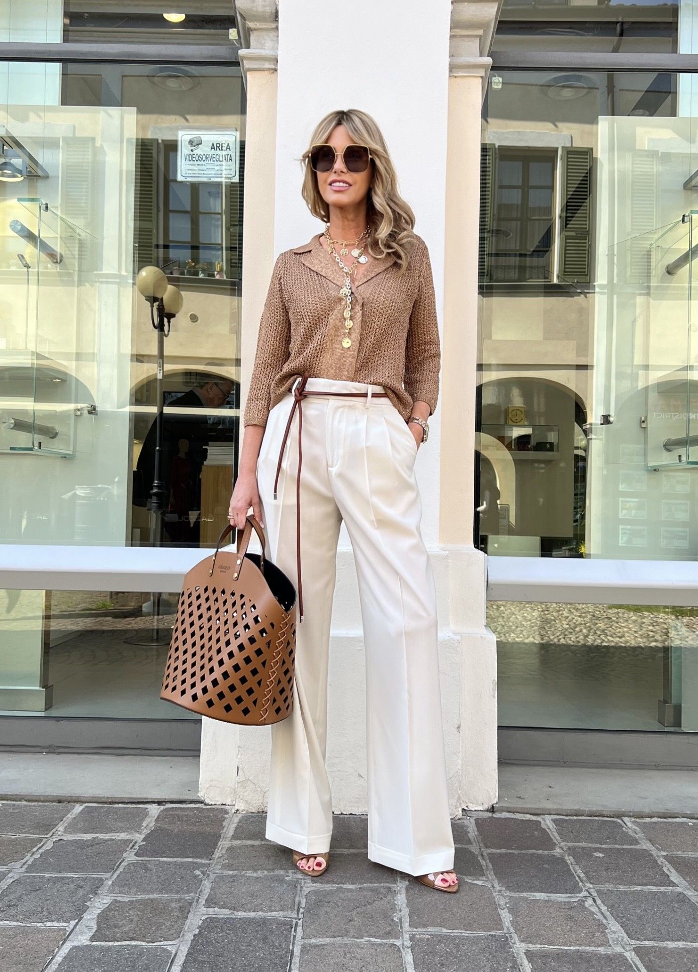Pantalone WhiteW Panna BRIGLIA