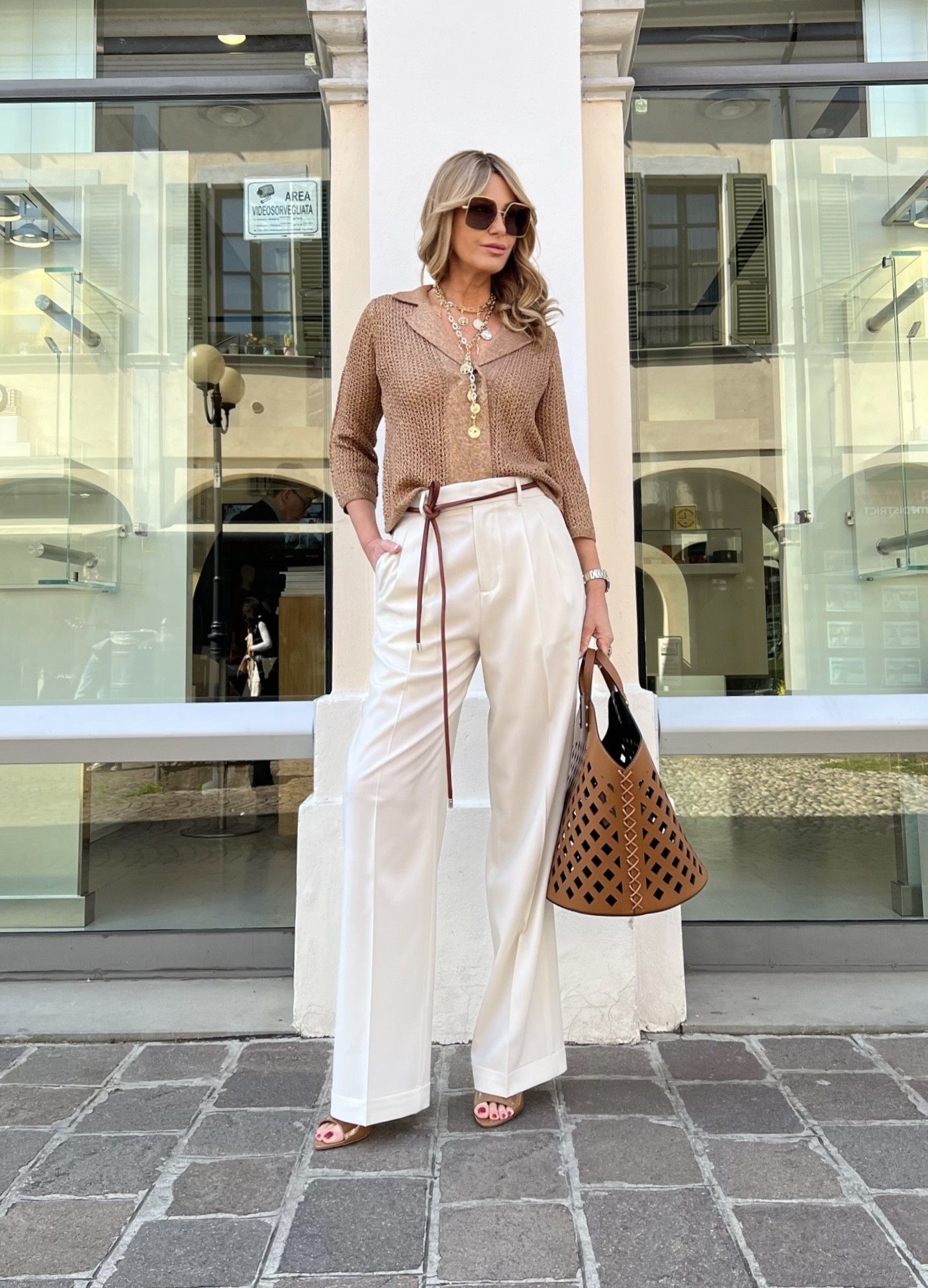Pantalone WhiteW Panna BRIGLIA