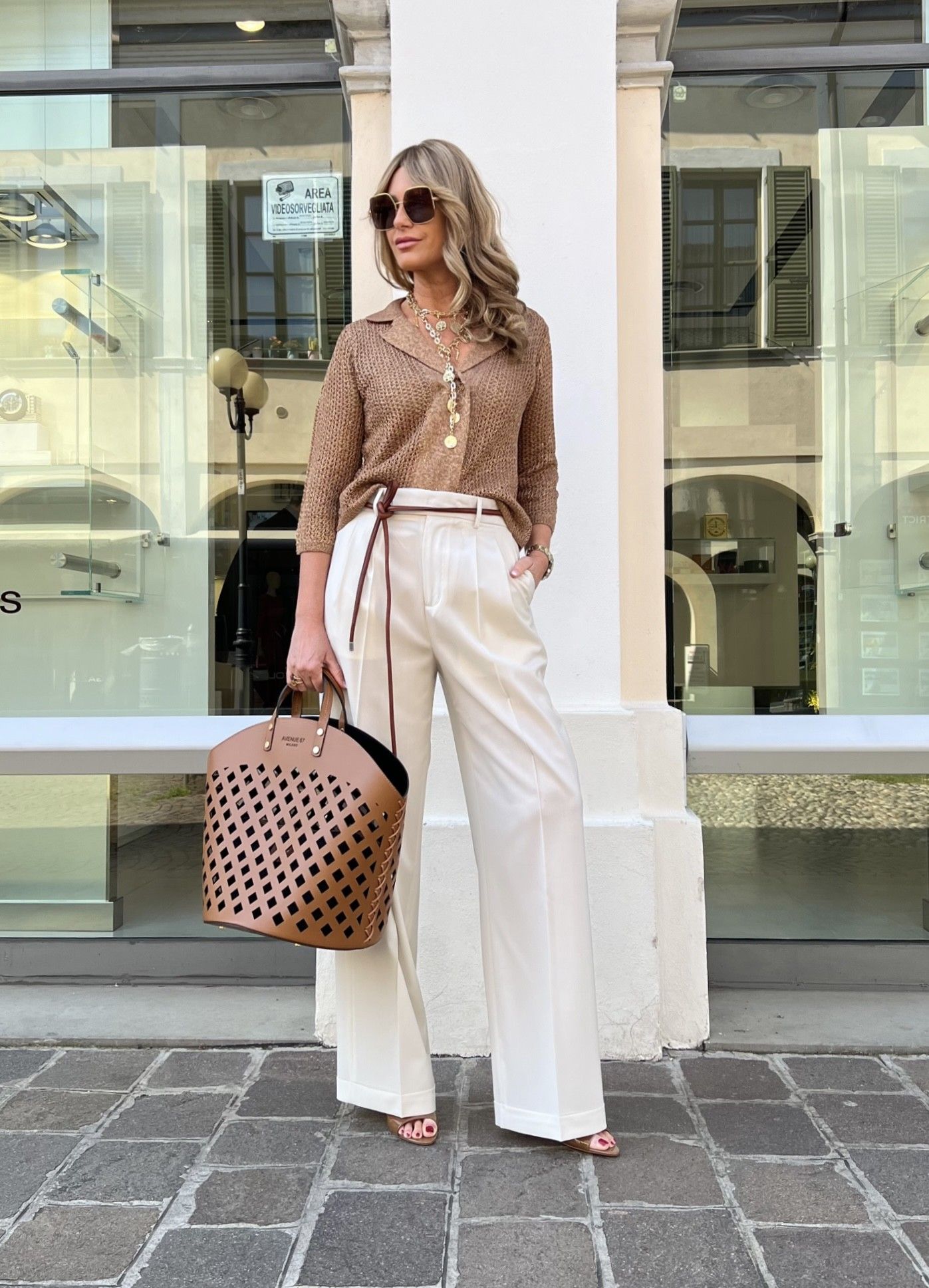 Pantalone WhiteW Panna BRIGLIA