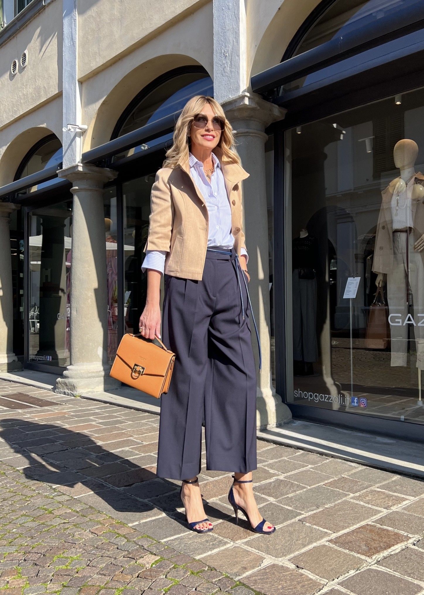 Camicia Riga Azzurra GUGLIELMINOTTI