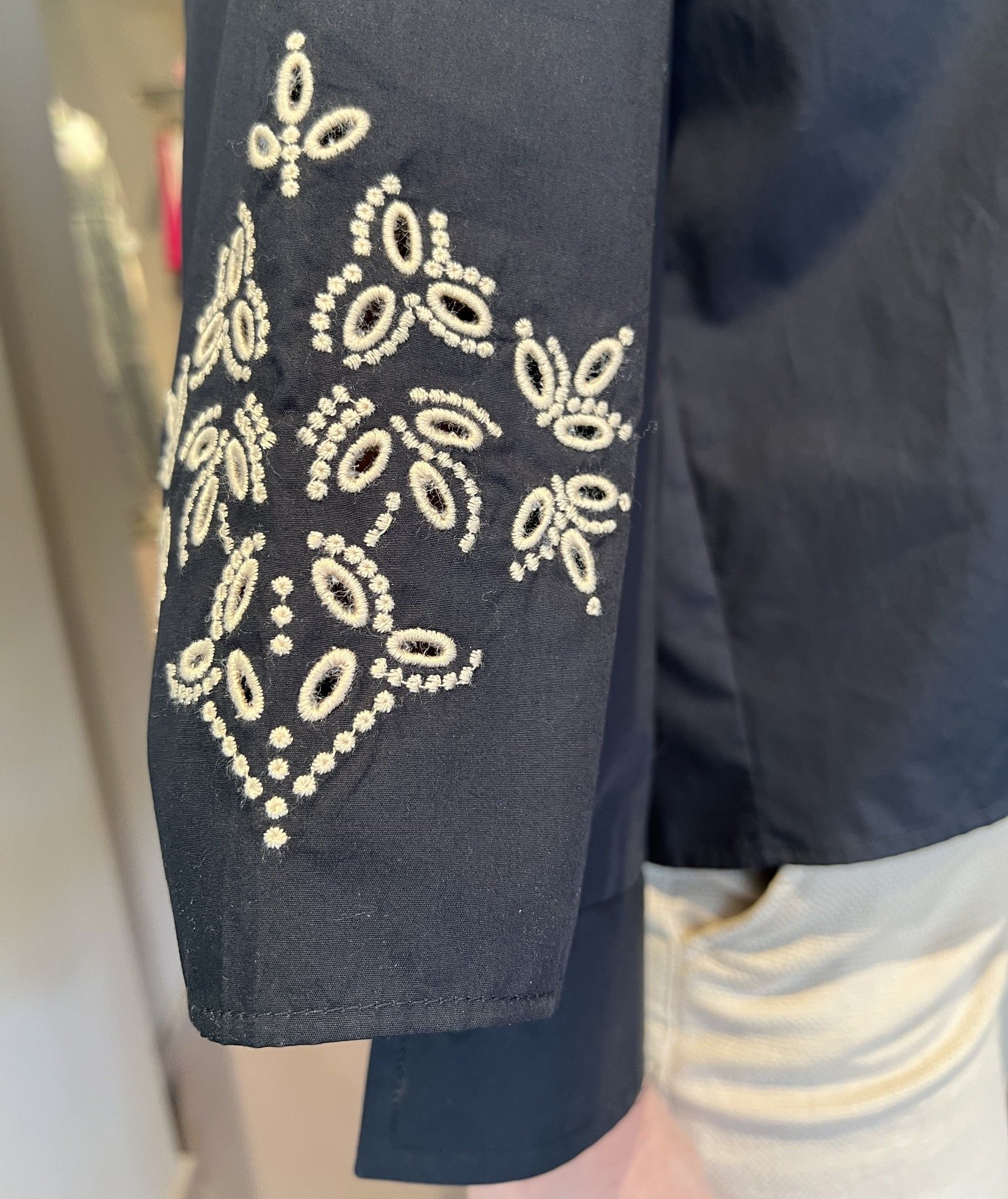 Camicia Nera Ricamo GUGLIELMINOTTI