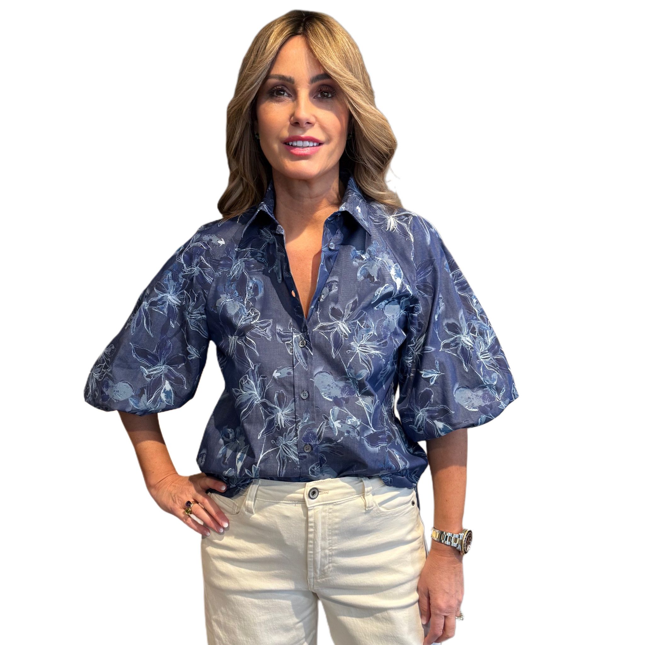 Camicia Fantasia Denim GUGLIELMINOTTI