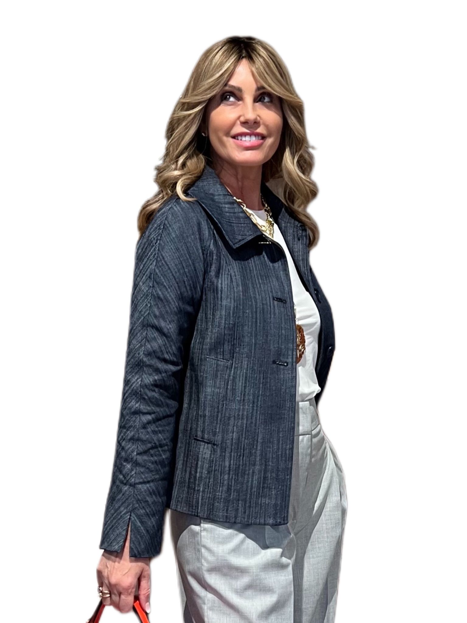 Giacca Liliana Denim Blu CHIARULLI