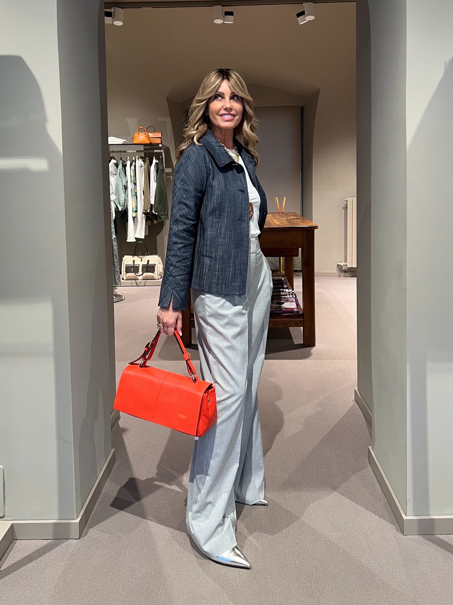 Giacca Liliana Denim Blu CHIARULLI