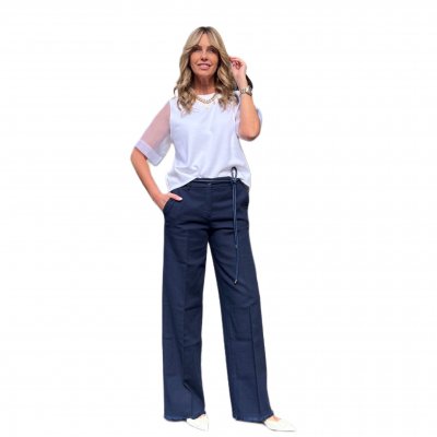Pantalone Sfrangiato Blu ViaMASINI80