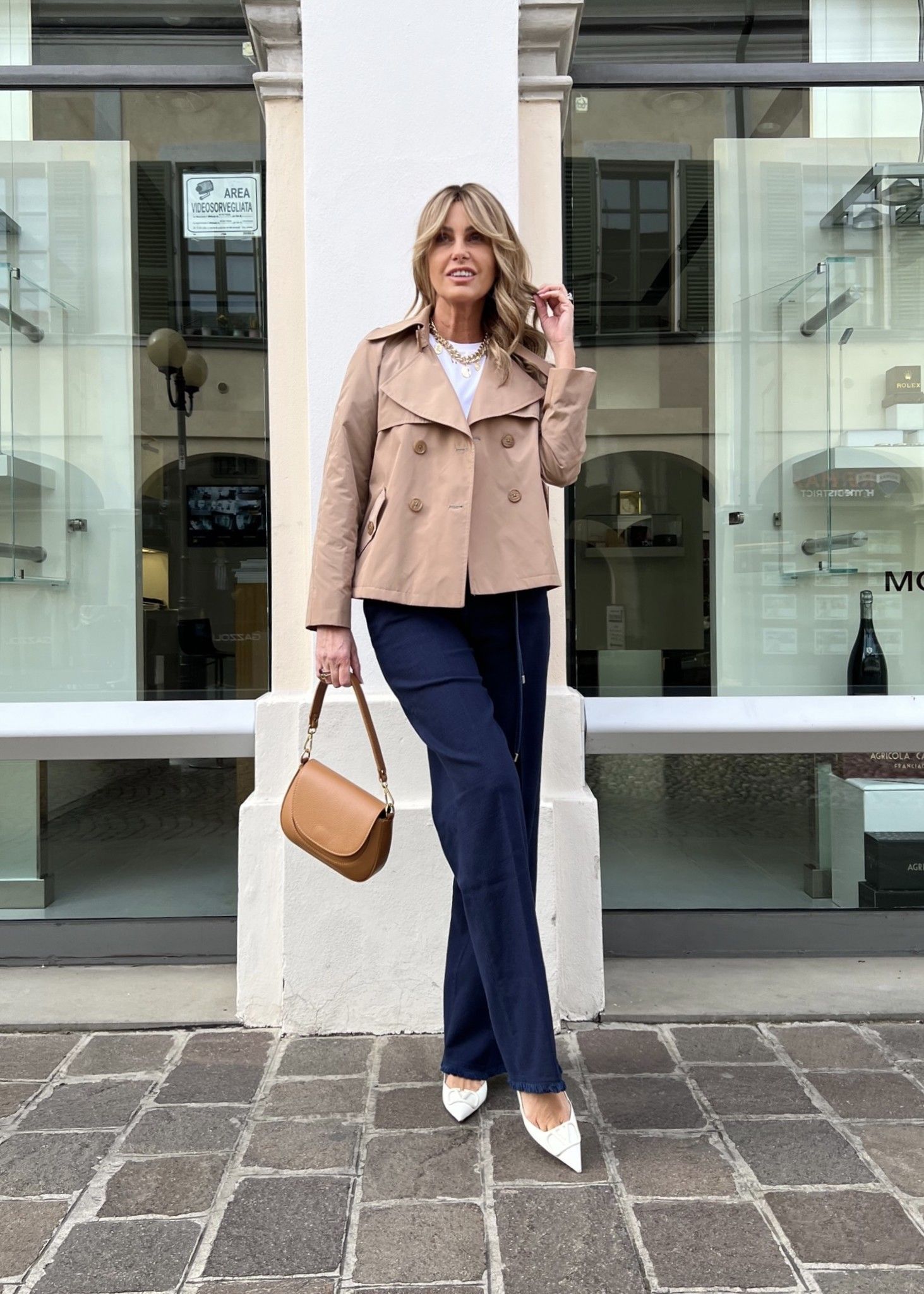 Pantalone Sfrangiato Blu ViaMASINI80