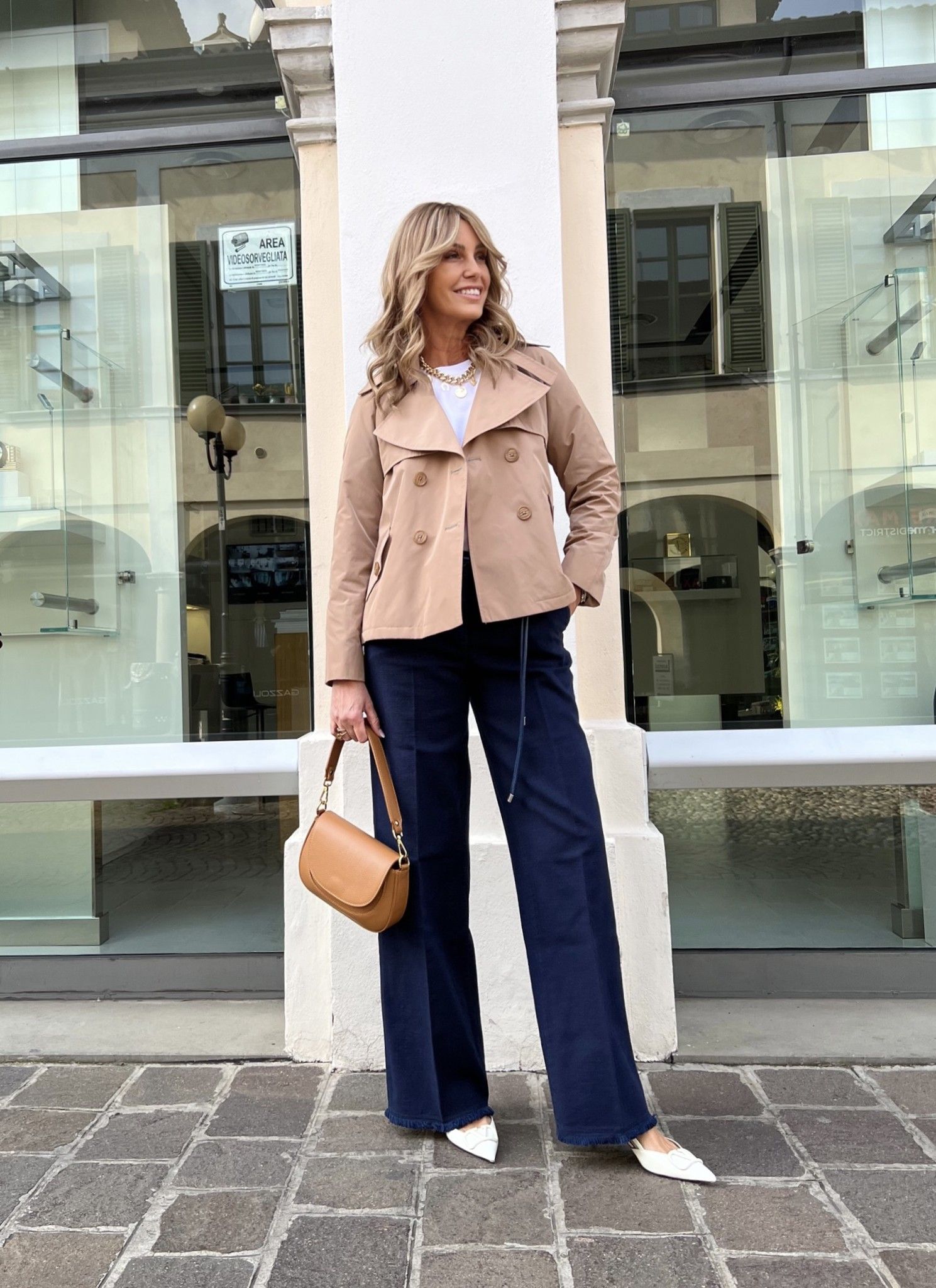 Pantalone Sfrangiato Blu ViaMASINI80