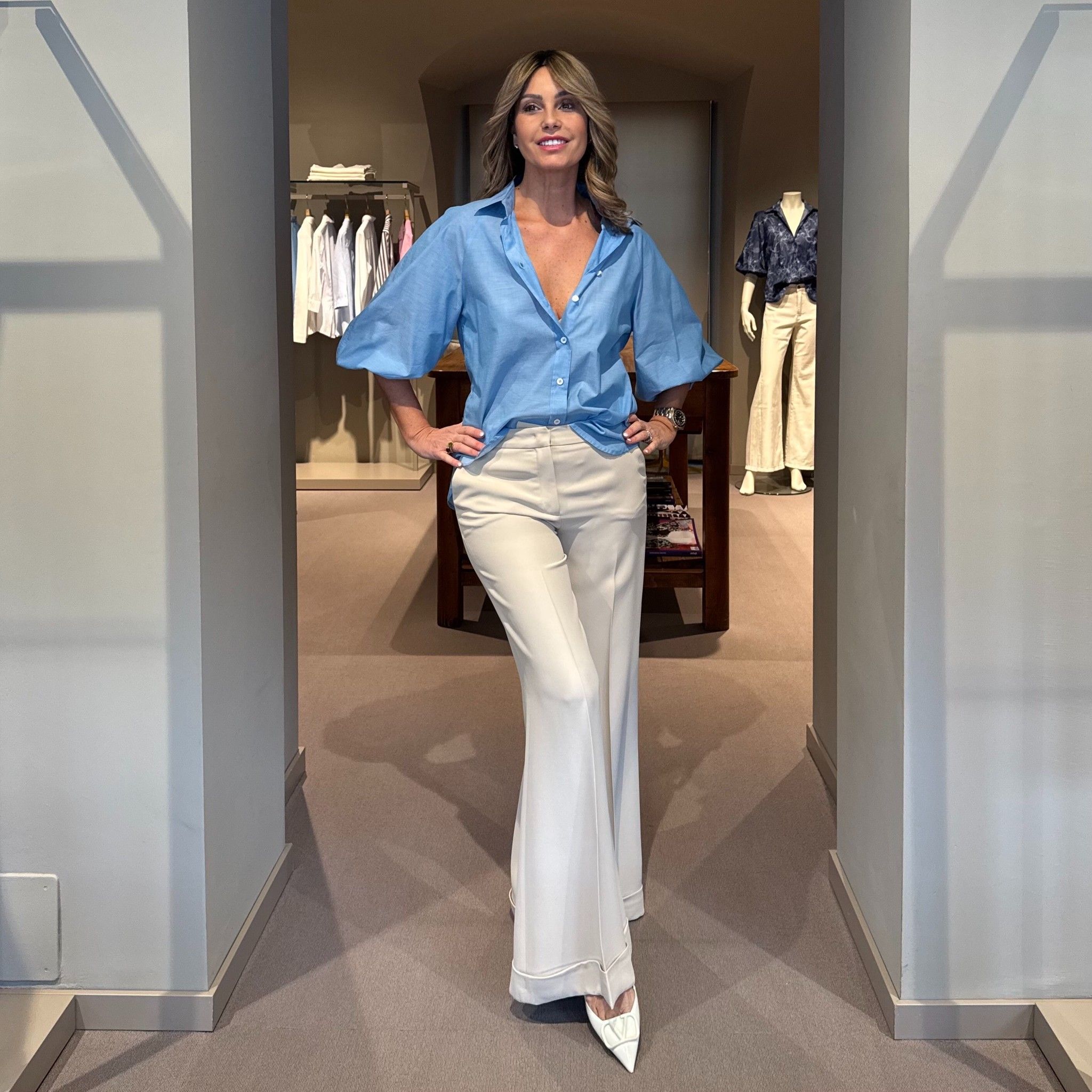 Pantalone Largo Risvolto Soia ViaMASINI80