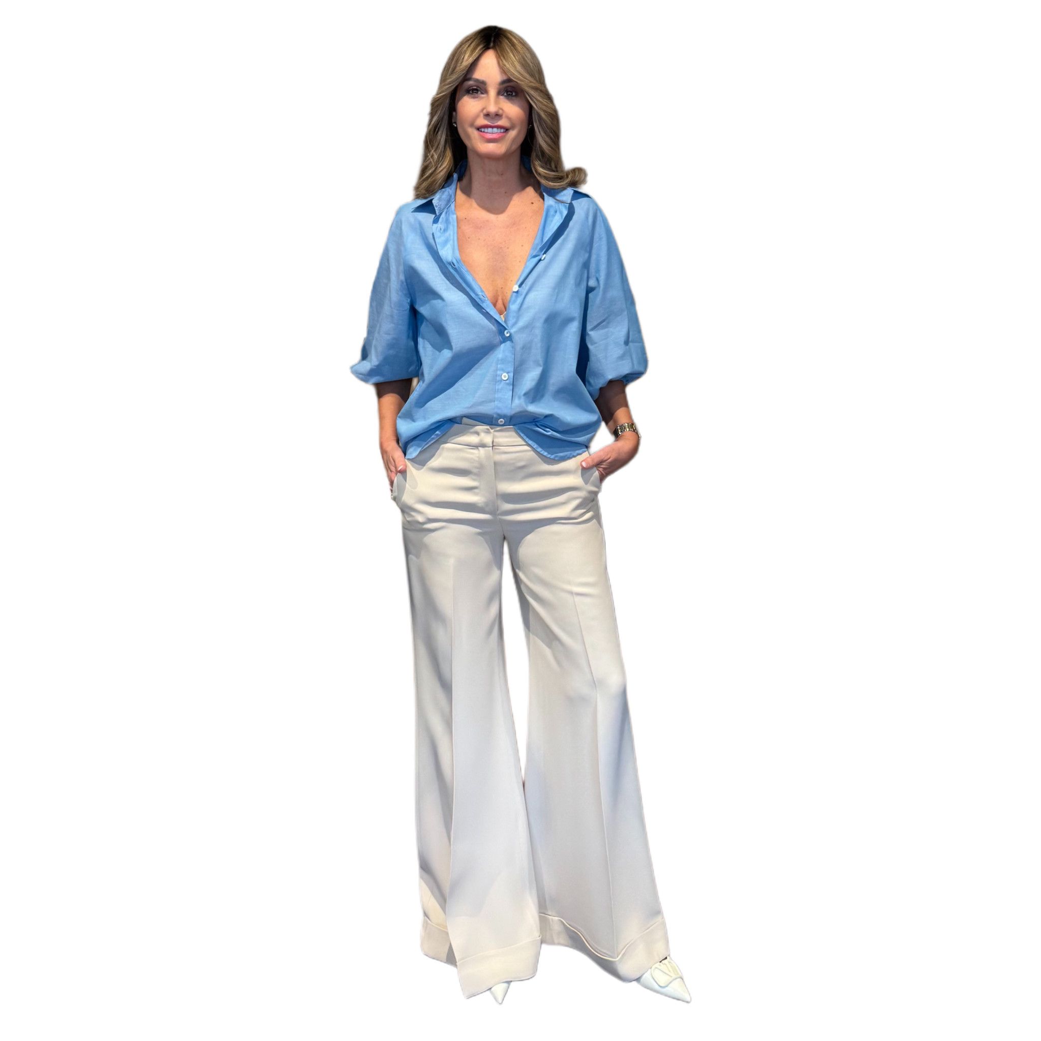 Pantalone Largo Risvolto Soia ViaMASINI80