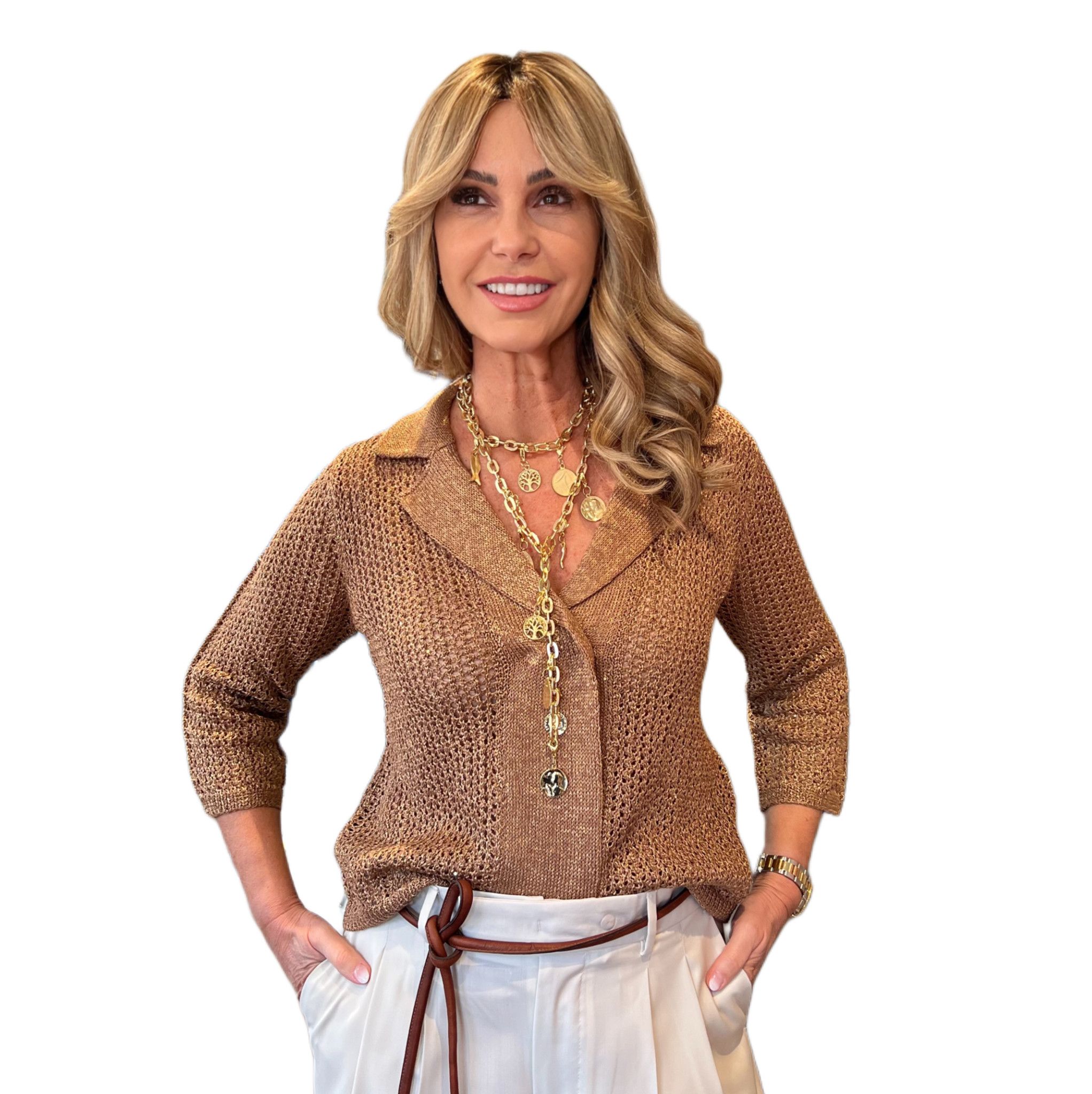 Cardigan Paillettes Avana MAIDA MILA