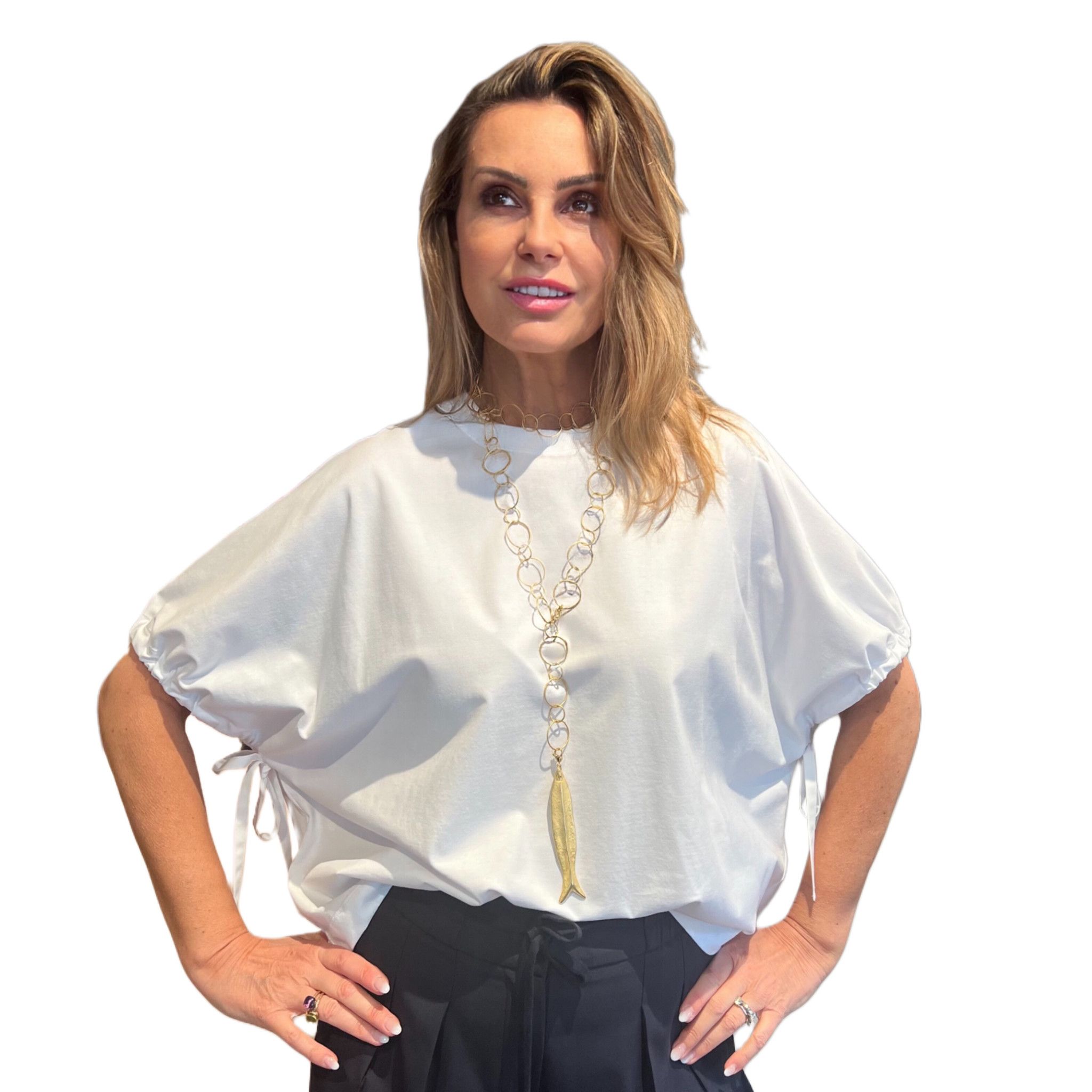 Tshirt Arriccio Bianca PESERICO EASY