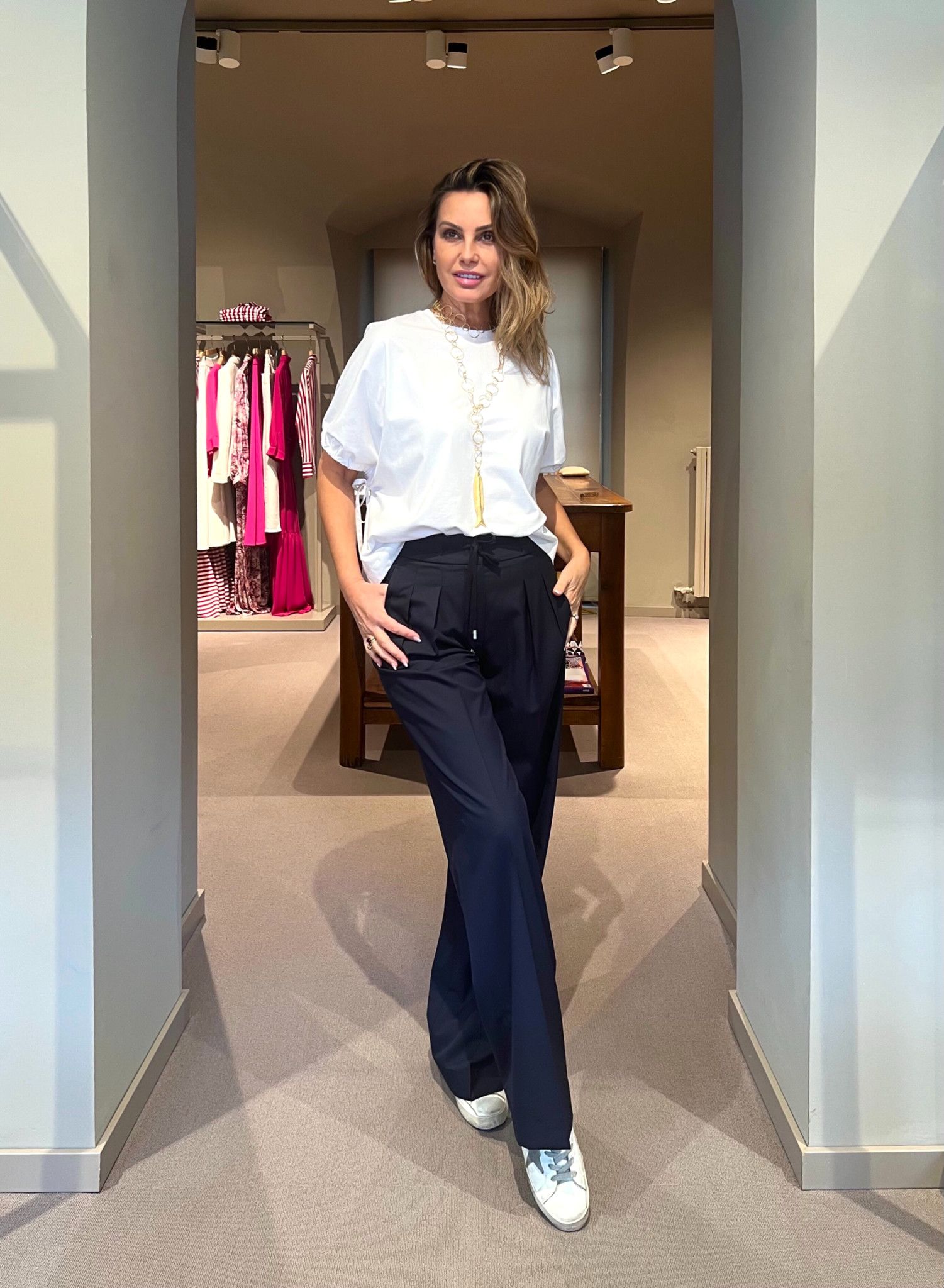Tshirt Arriccio Bianca PESERICO EASY