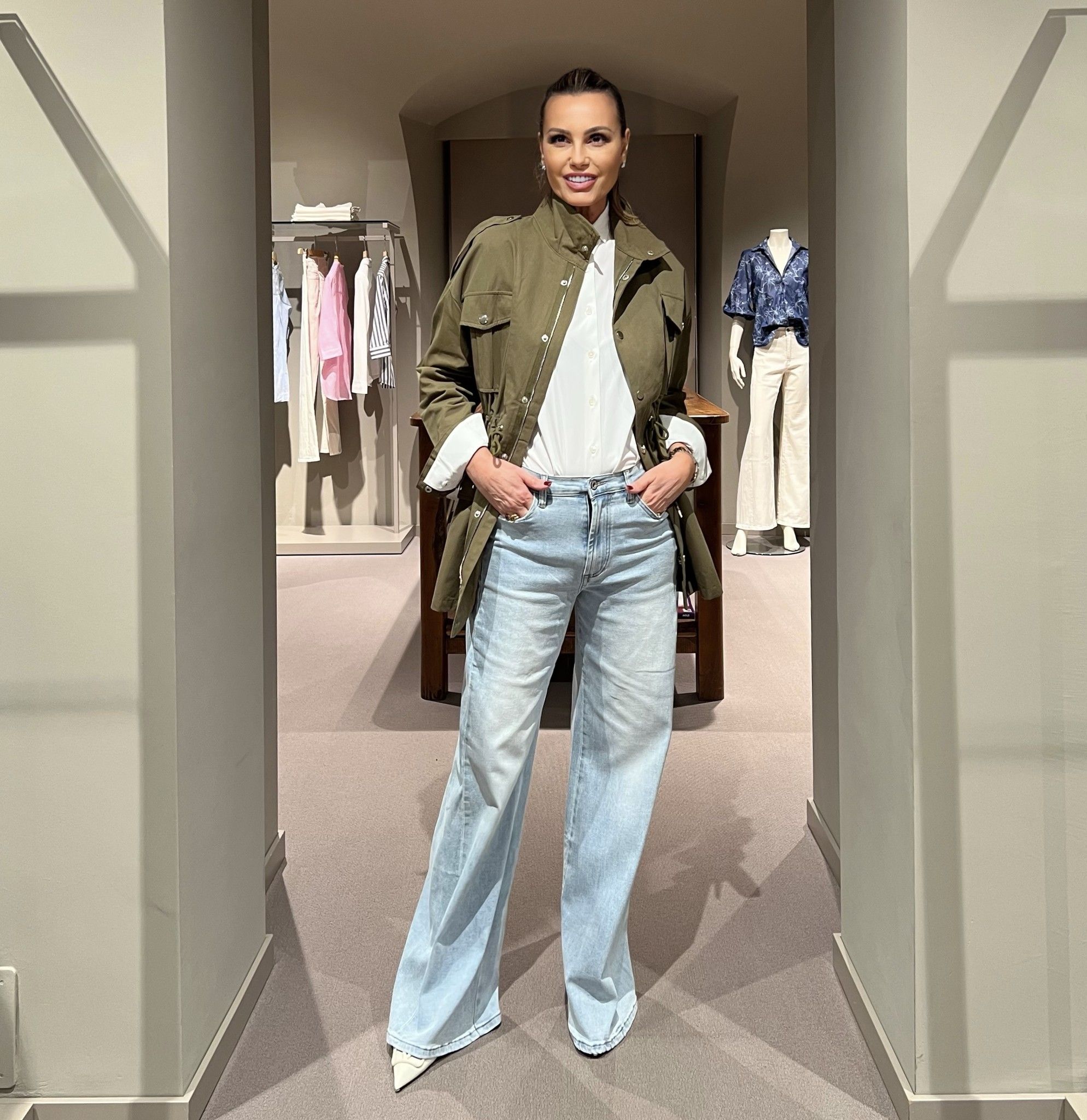 Jeans Wide Leg Denim Chiaro NG71