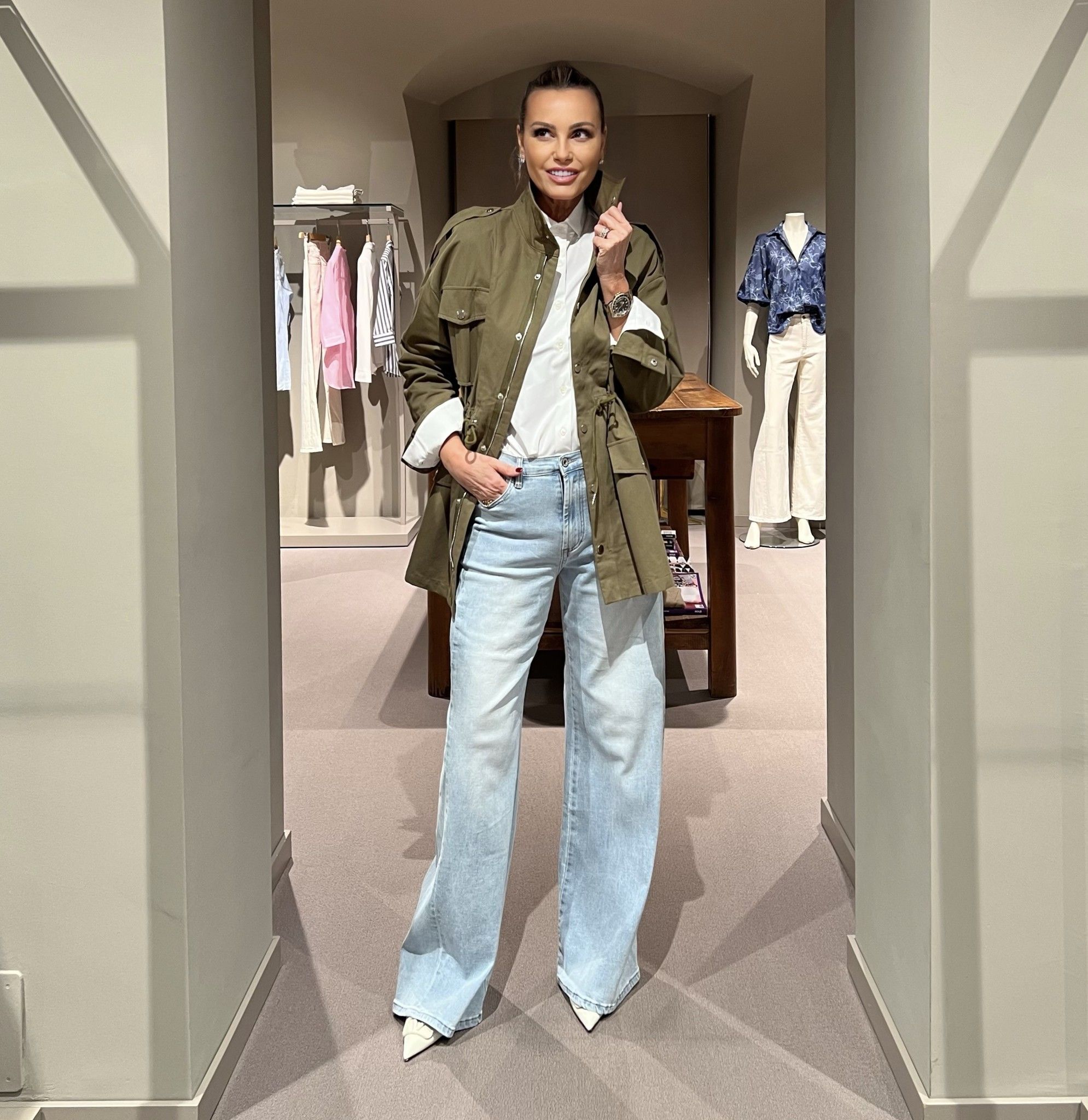 Jeans Wide Leg Denim Chiaro NG71