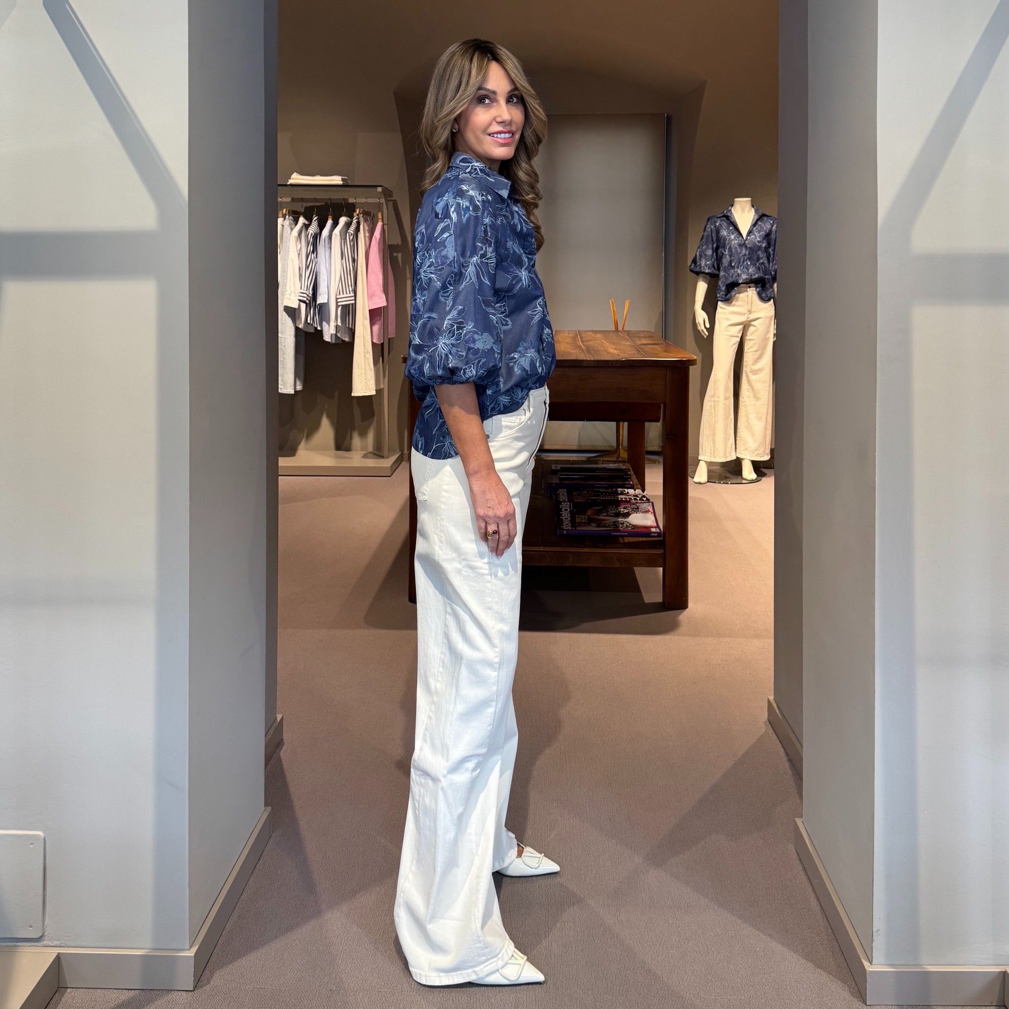 Jeans Wide Leg Panna NG71
