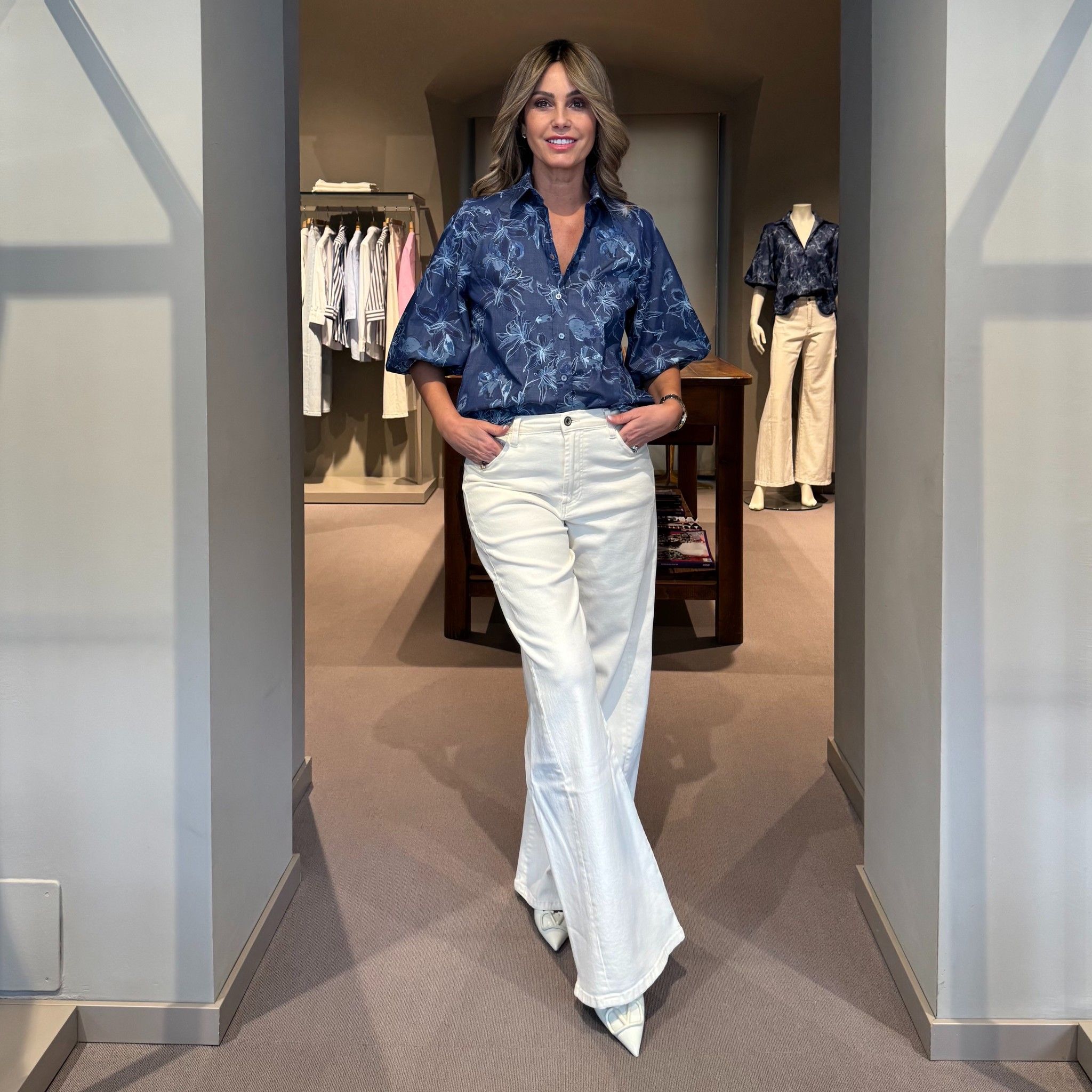 Jeans Wide Leg Panna NG71