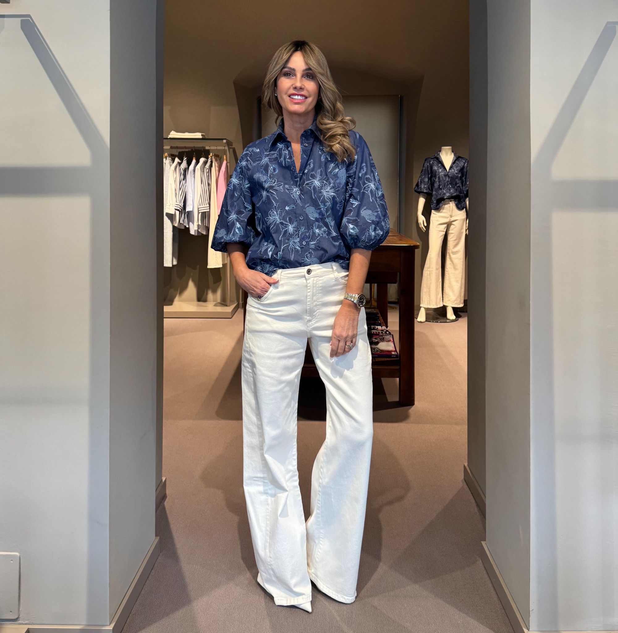 Jeans Wide Leg Panna NG71
