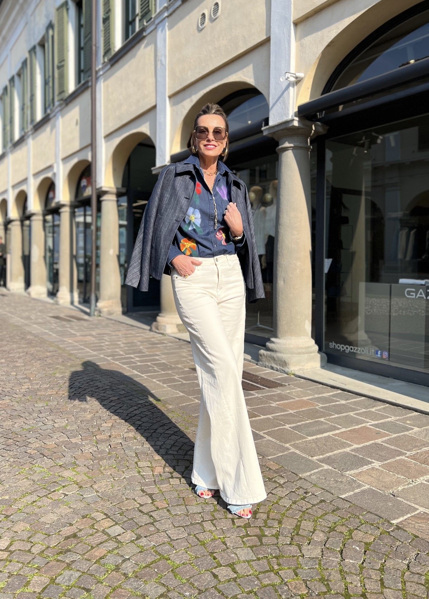 Jeans Wide Leg Panna NG71