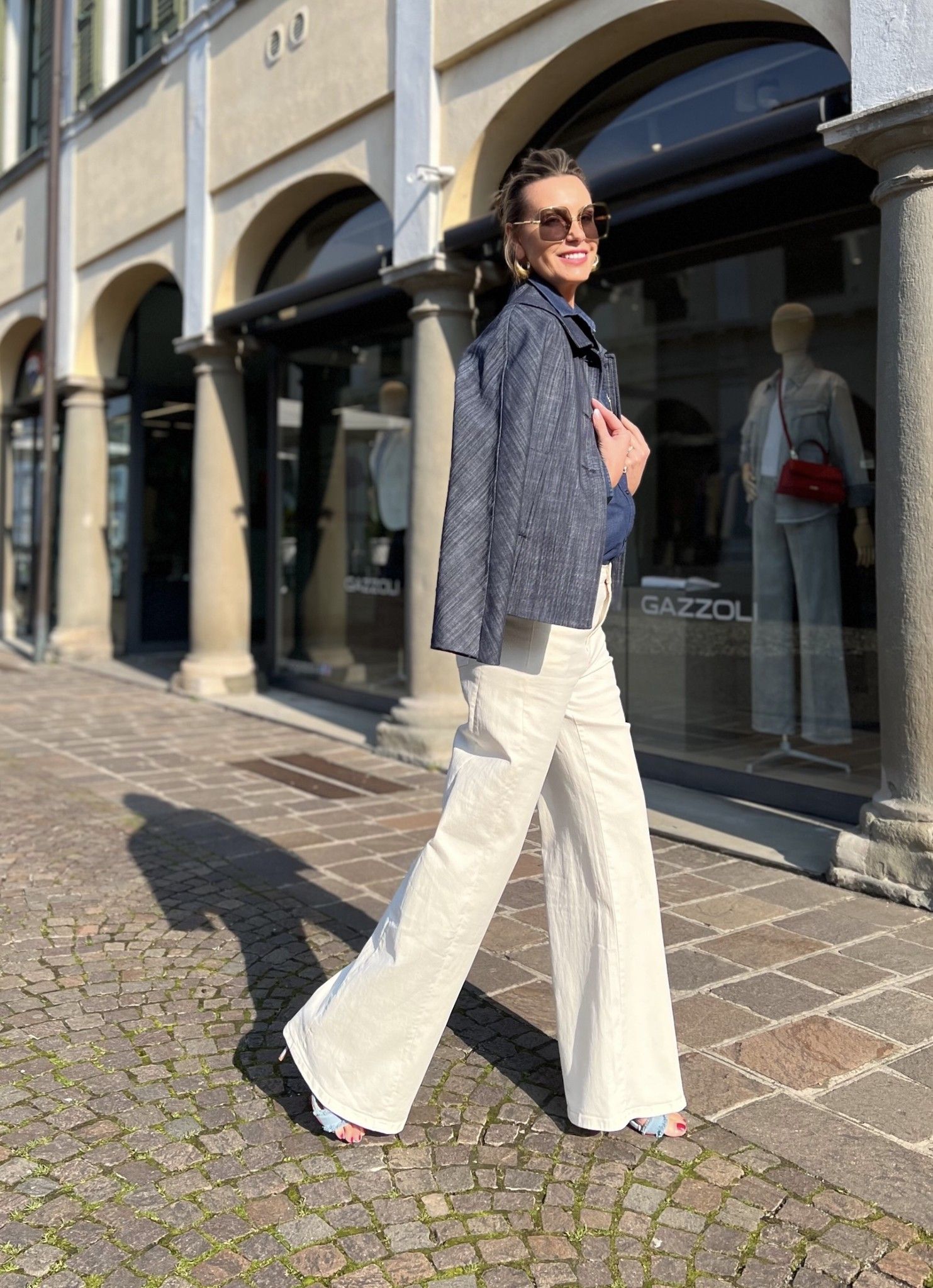 Jeans Wide Leg Panna NG71