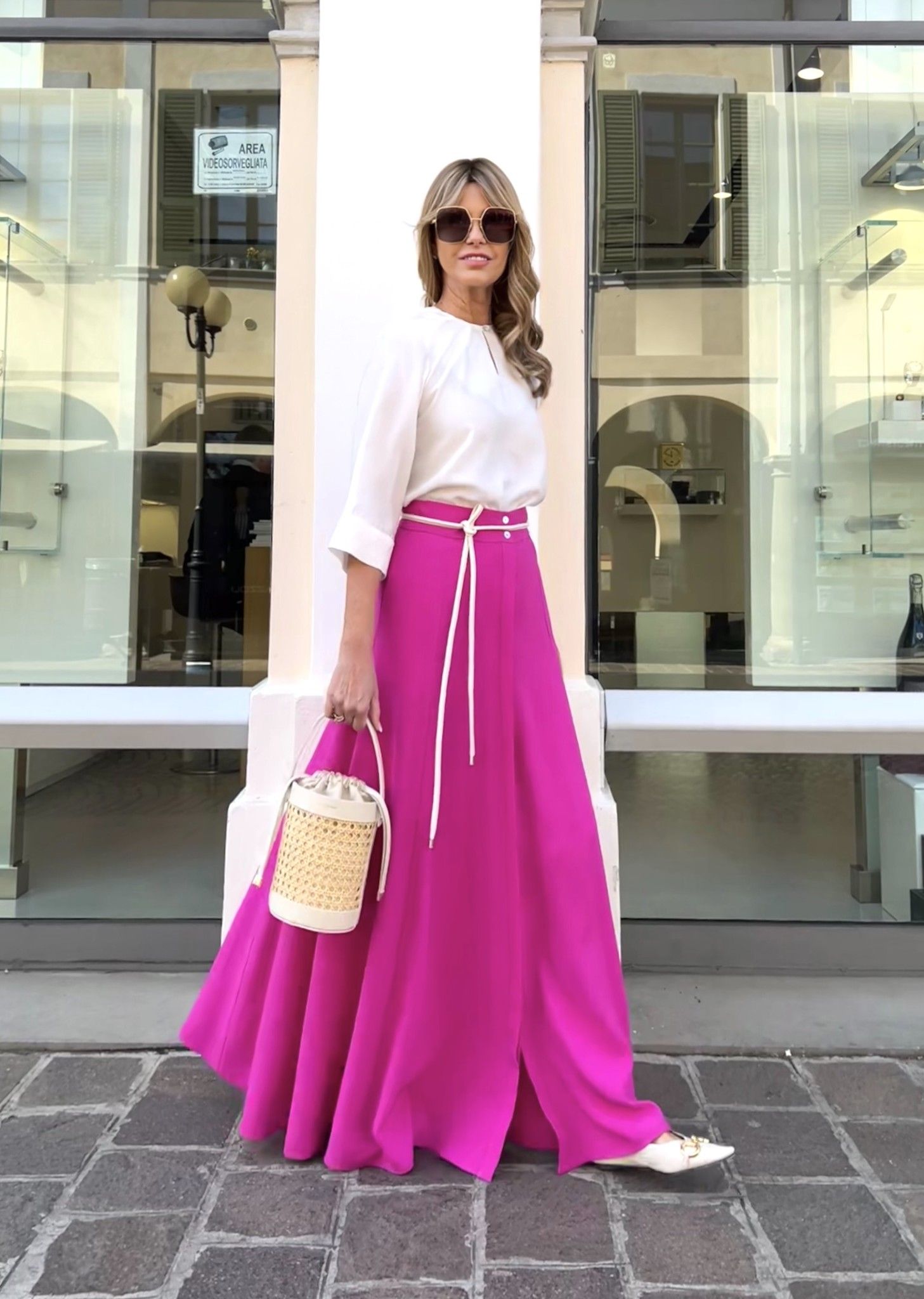 Gonna Natalia Fucsia NG71
