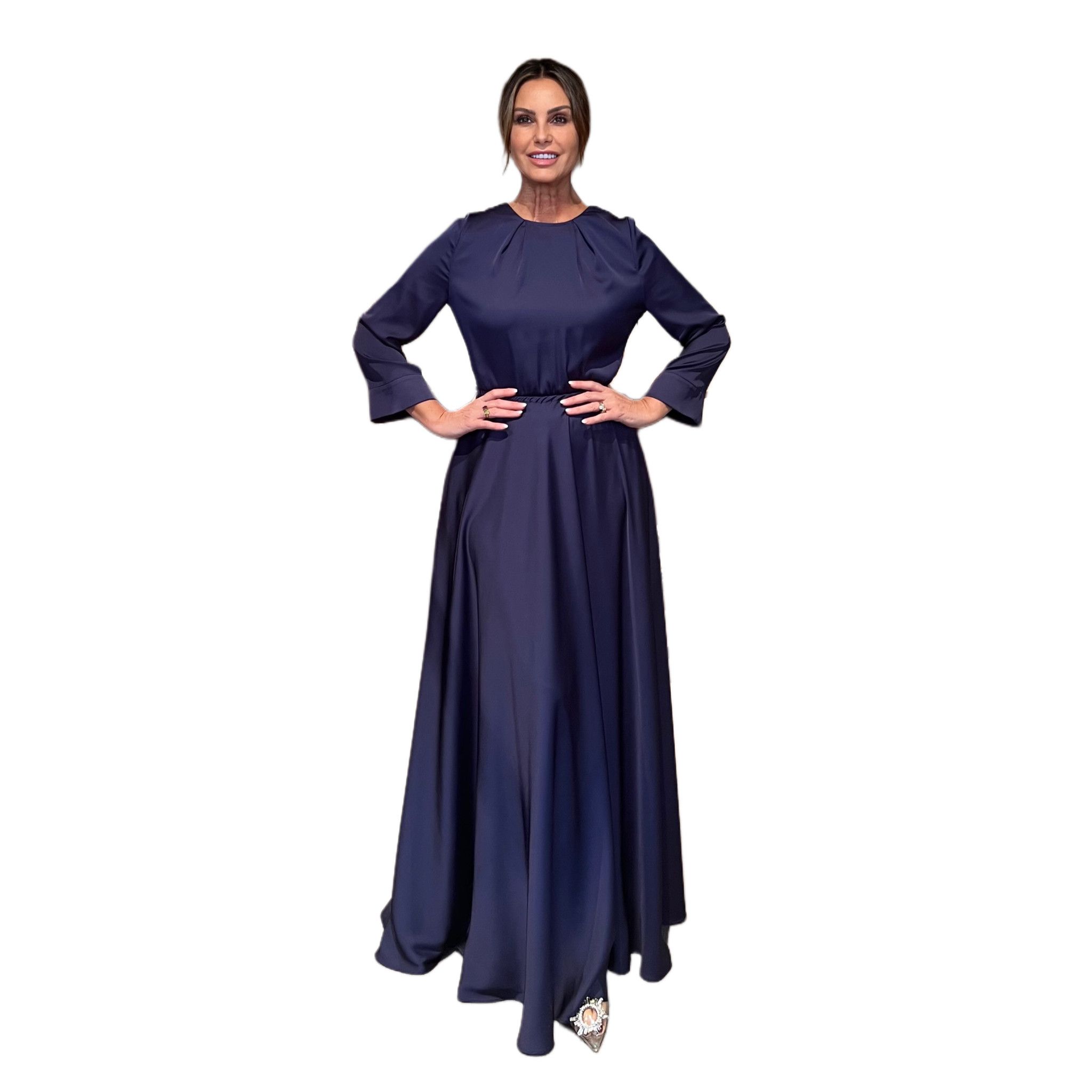 Abito Melissa Blu Seta NG71