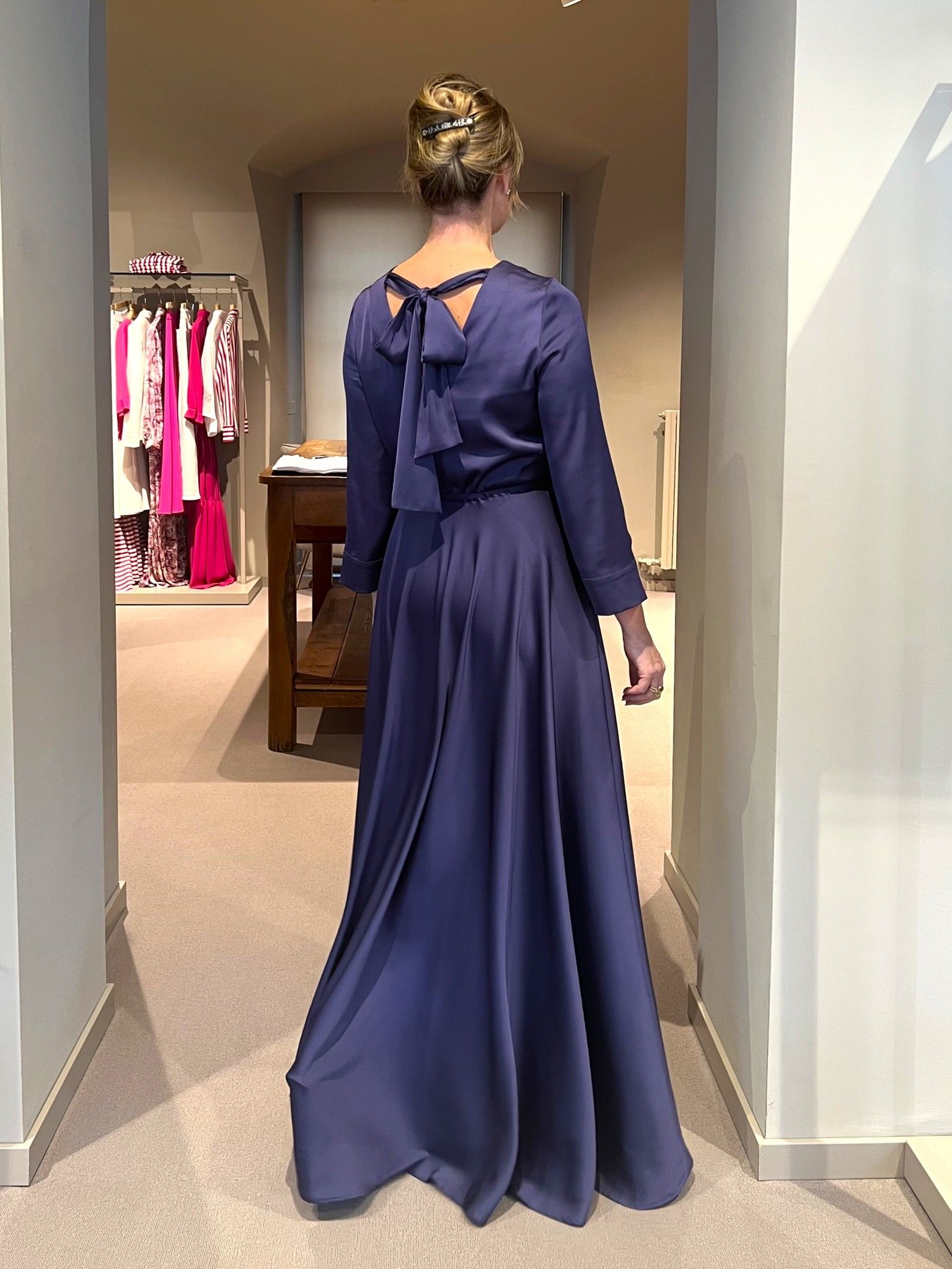 Abito Melissa Blu Seta NG71