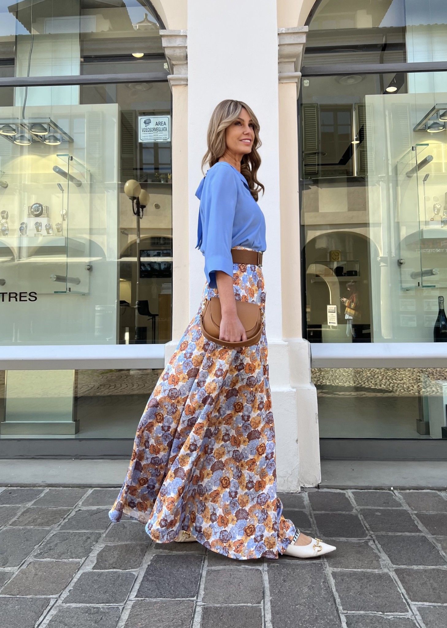 Camicia Giulia Azzurra Seta NG71