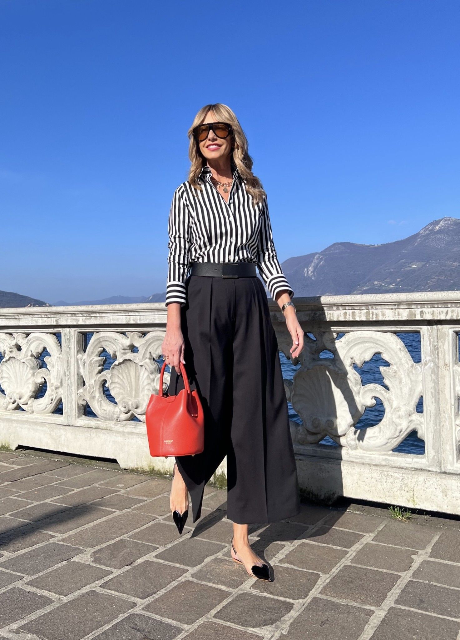 Camicia Barbara Riga Nera NG71