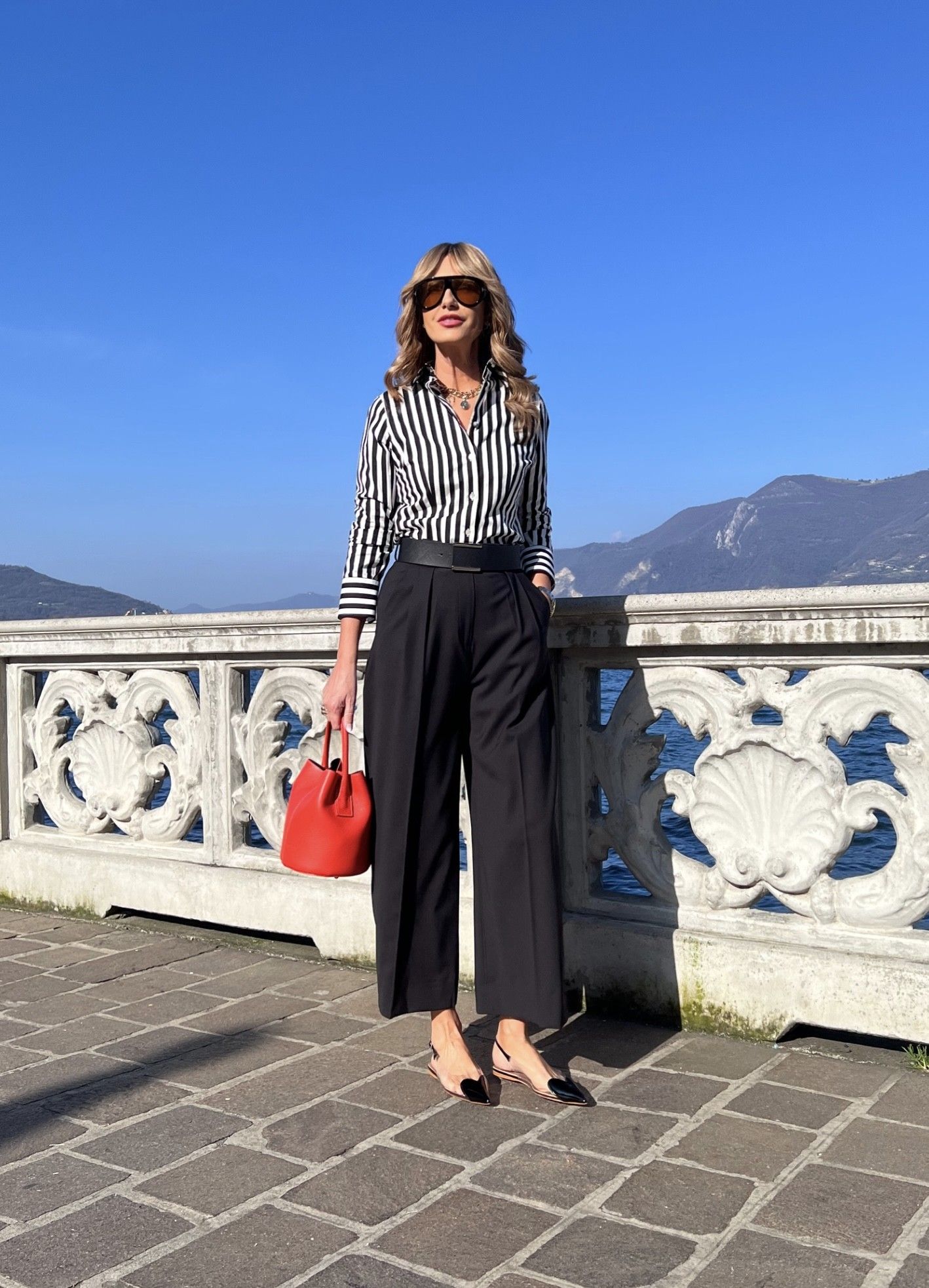 Camicia Barbara Riga Nera NG71