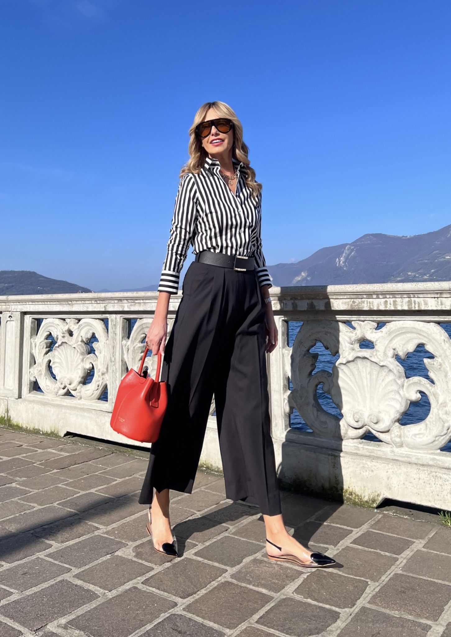 Camicia Barbara Riga Nera NG71