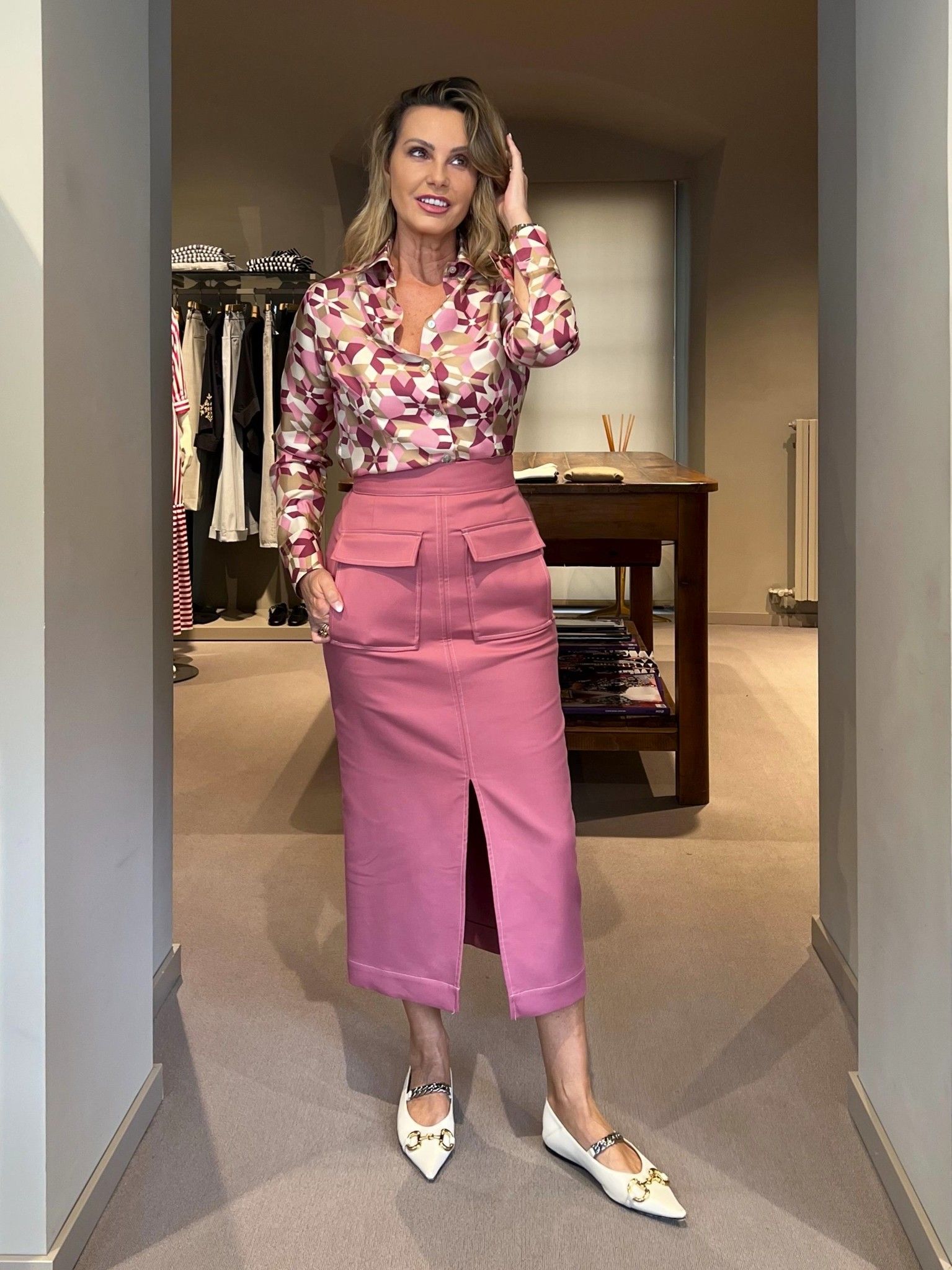 Camicia Barbara Fantasia Seta NG71
