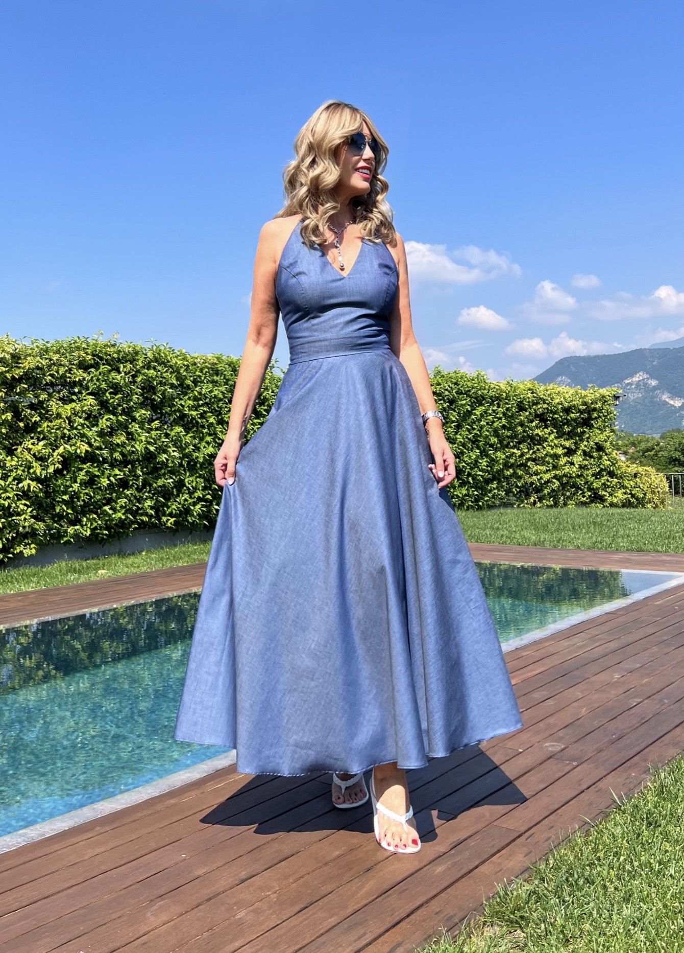 Abito Irina Chambray di Jeans NG71