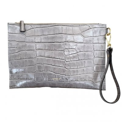 Borsa Croco Grigio Chiaro AVENUE67