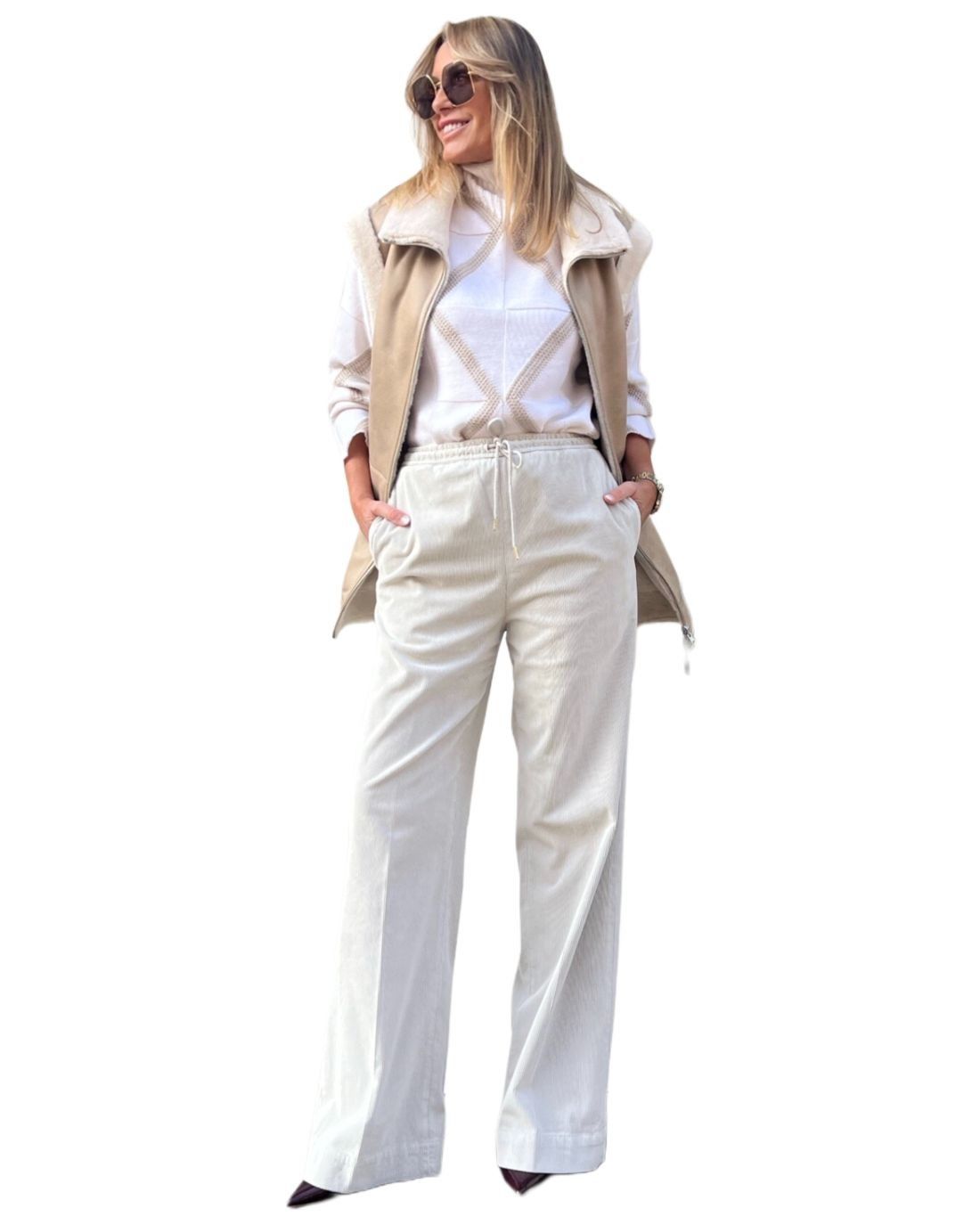 Pantaloni GiselleW Beige BRIGLIA