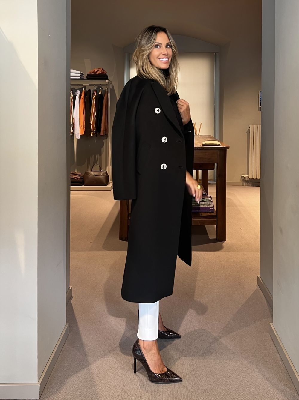Cappotto Mirna Nero CHIARULLI