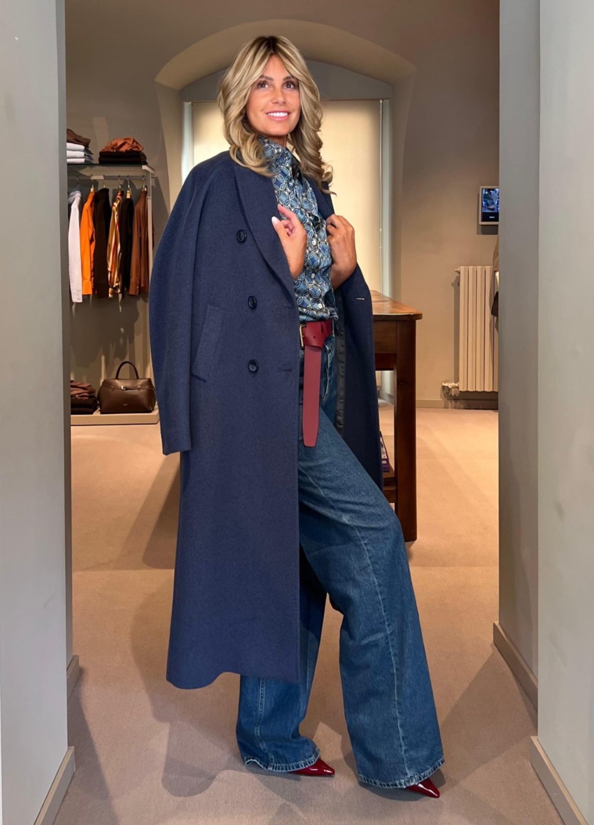 Cappotto Mirna Blu Denim CHIARULLI