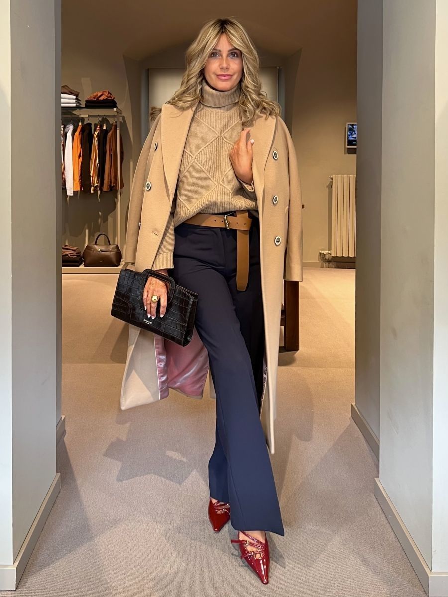 Cappotto Mirna Cammello CHIARULLI
