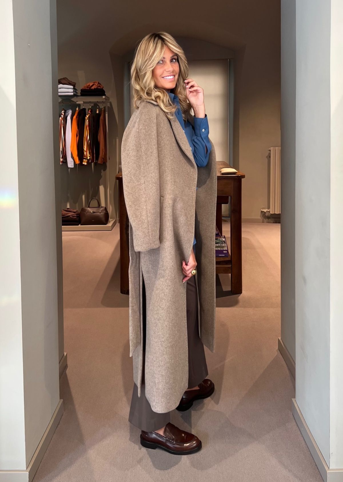 Cappotto Siri Tortora CHIARULLI