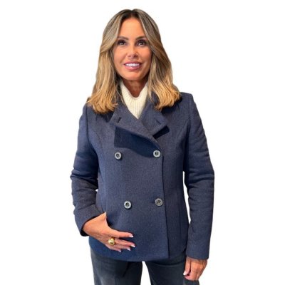 Caban Dion Blu Denim CHIARULLI